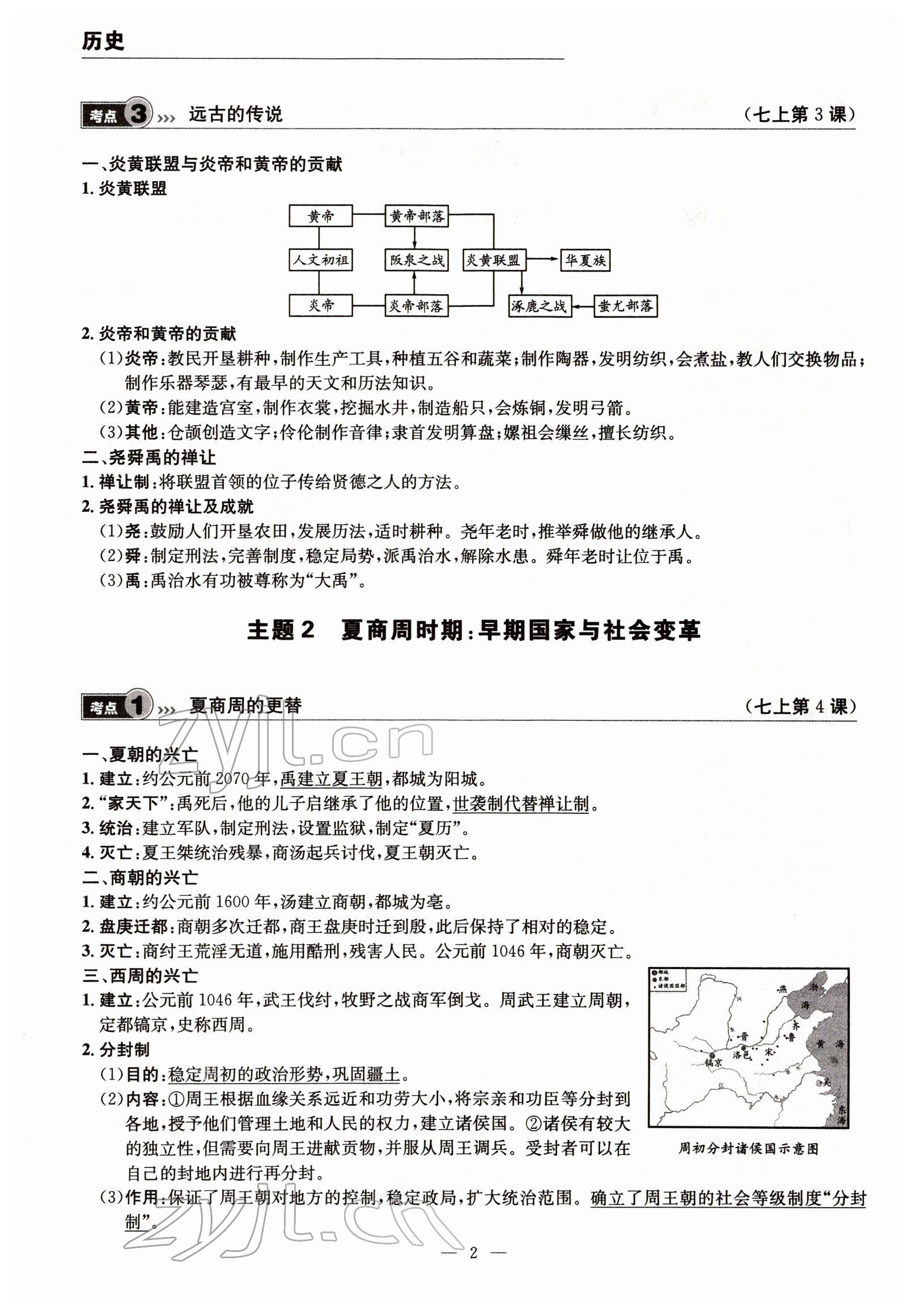 2022年试题突破中考全接触历史四川专版&nbsp;参考答案第2页