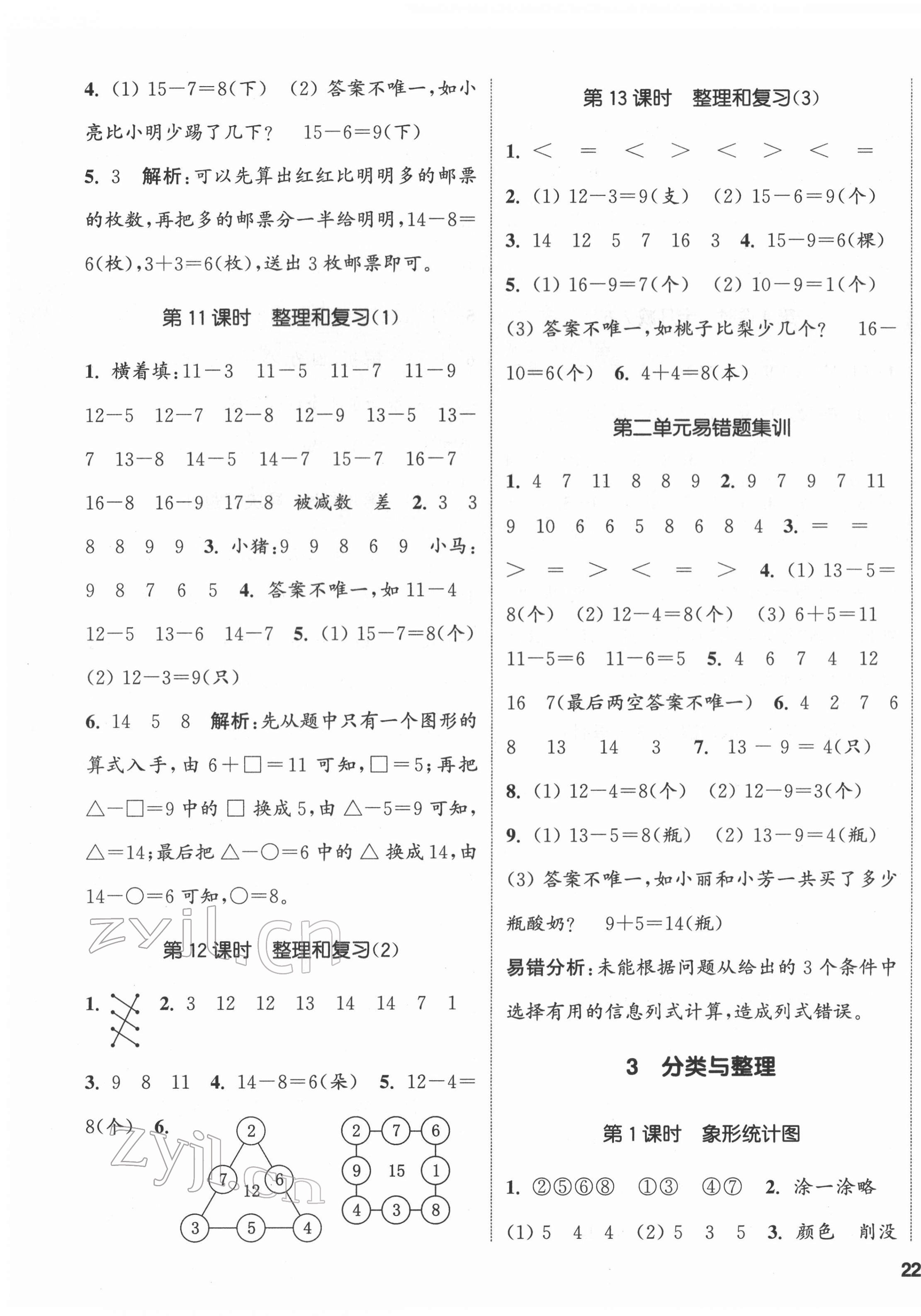 2022年通城學(xué)典課時(shí)新體驗(yàn)一年級(jí)數(shù)學(xué)下冊(cè)人教版 第3頁(yè)