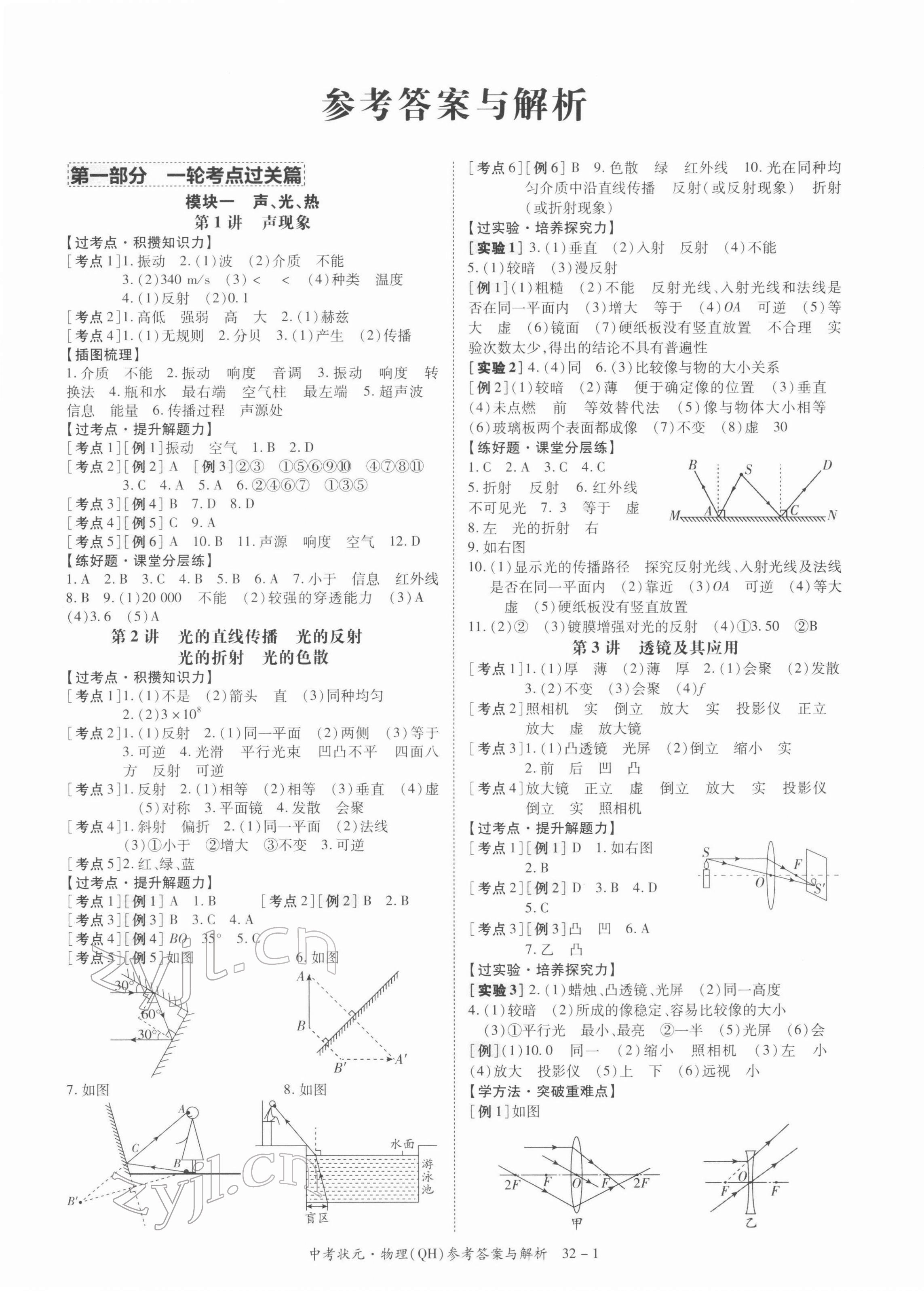 2022年中考狀元物理青海專版 第1頁