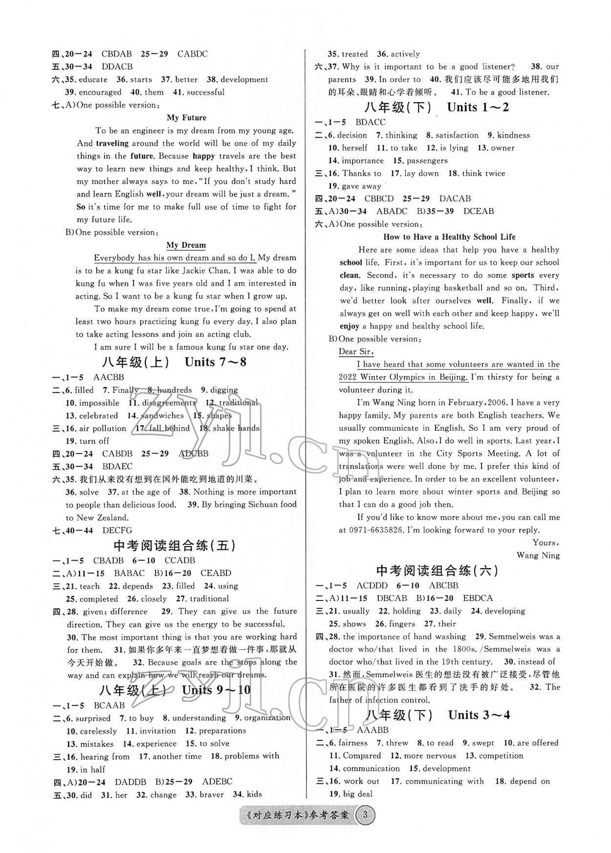 2022年火线100天中考滚动复习法英语青海专版 第3页