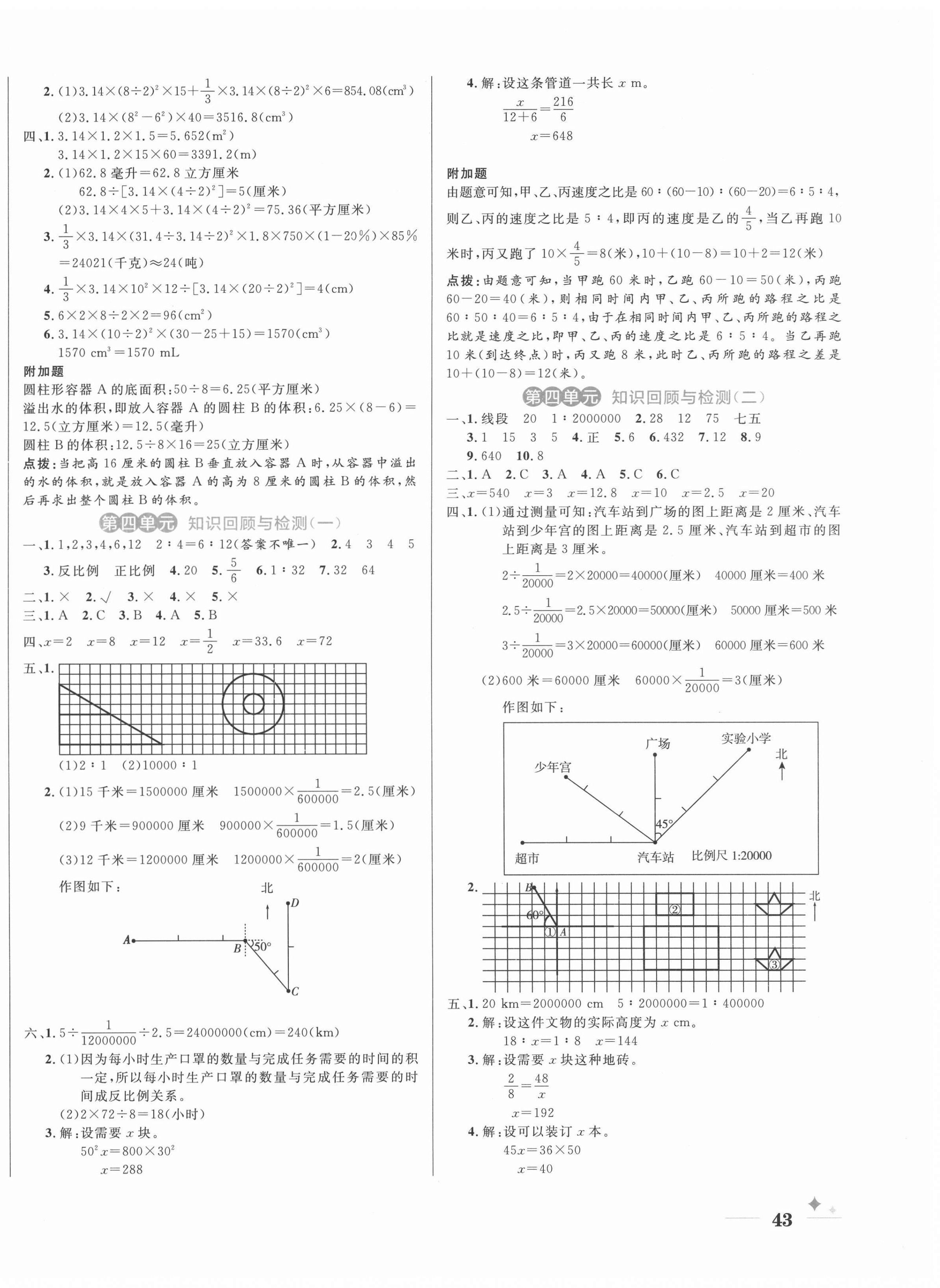 2022年黃岡名卷六年級數(shù)學(xué)下冊人教版 第2頁