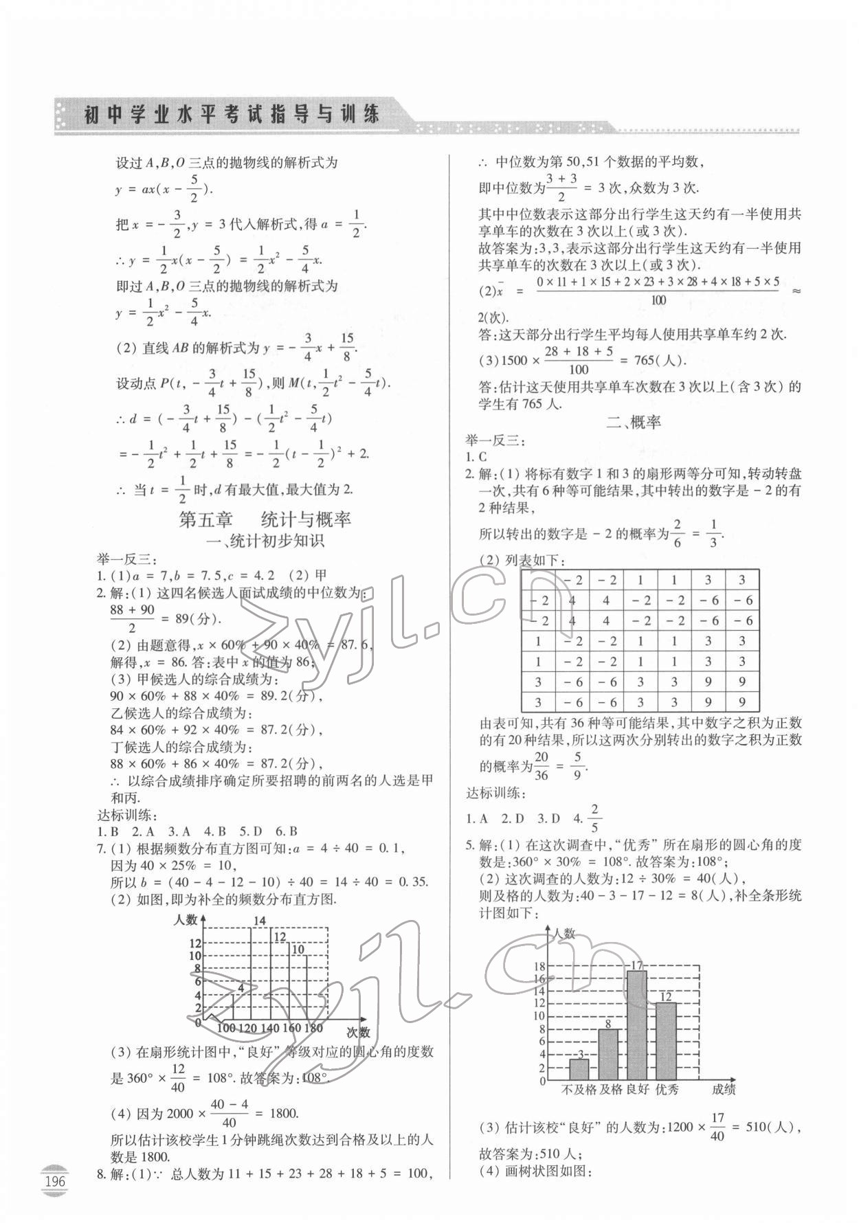 2022年初中学业水平考试指导与训练数学 第8页