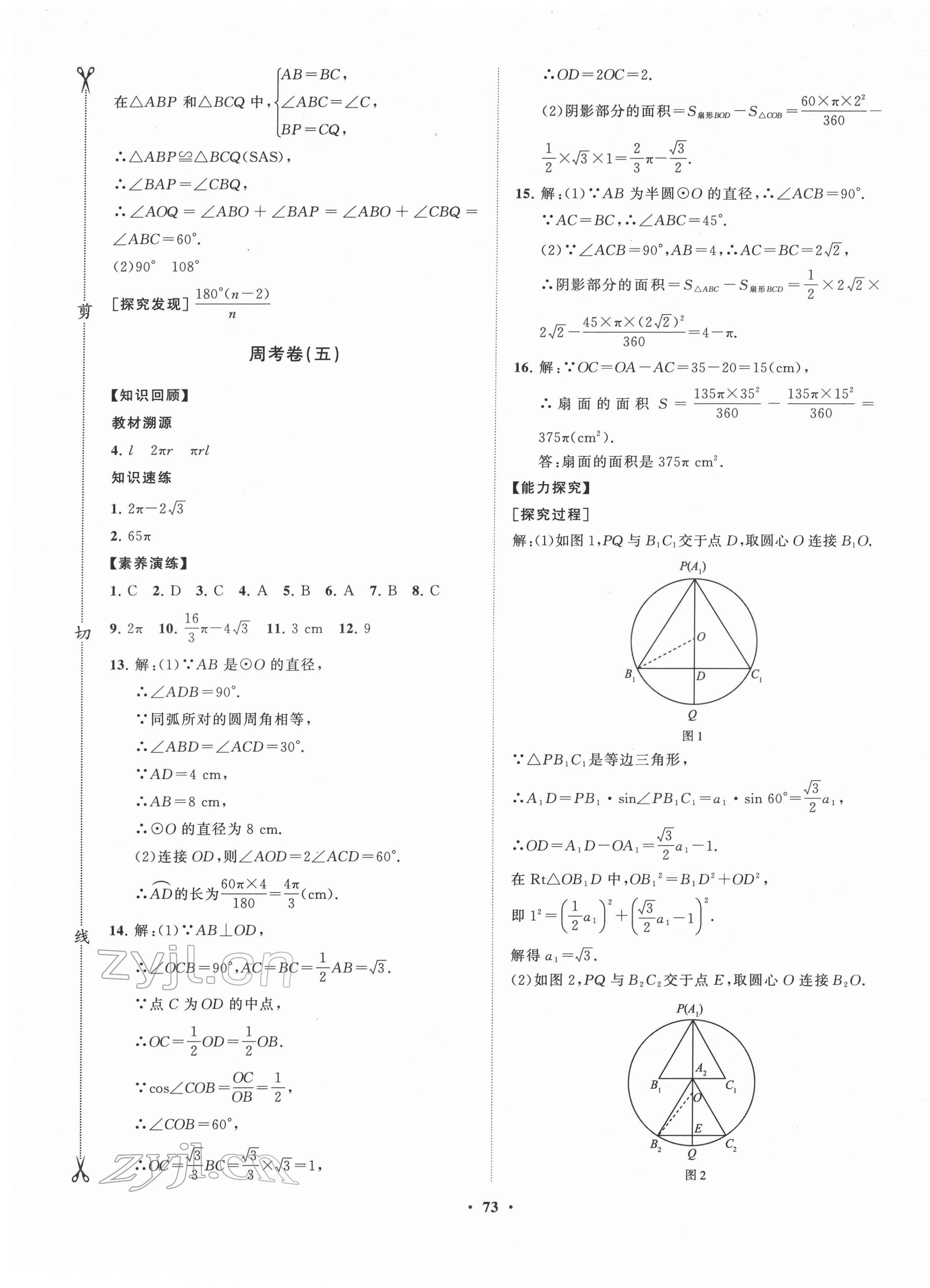 2022年同步練習冊分層卷九年級數(shù)學下冊魯教版54制 第5頁