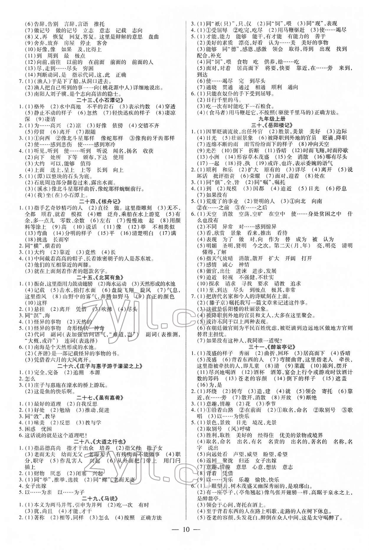2022年領(lǐng)跑中考語文江西專版 第10頁