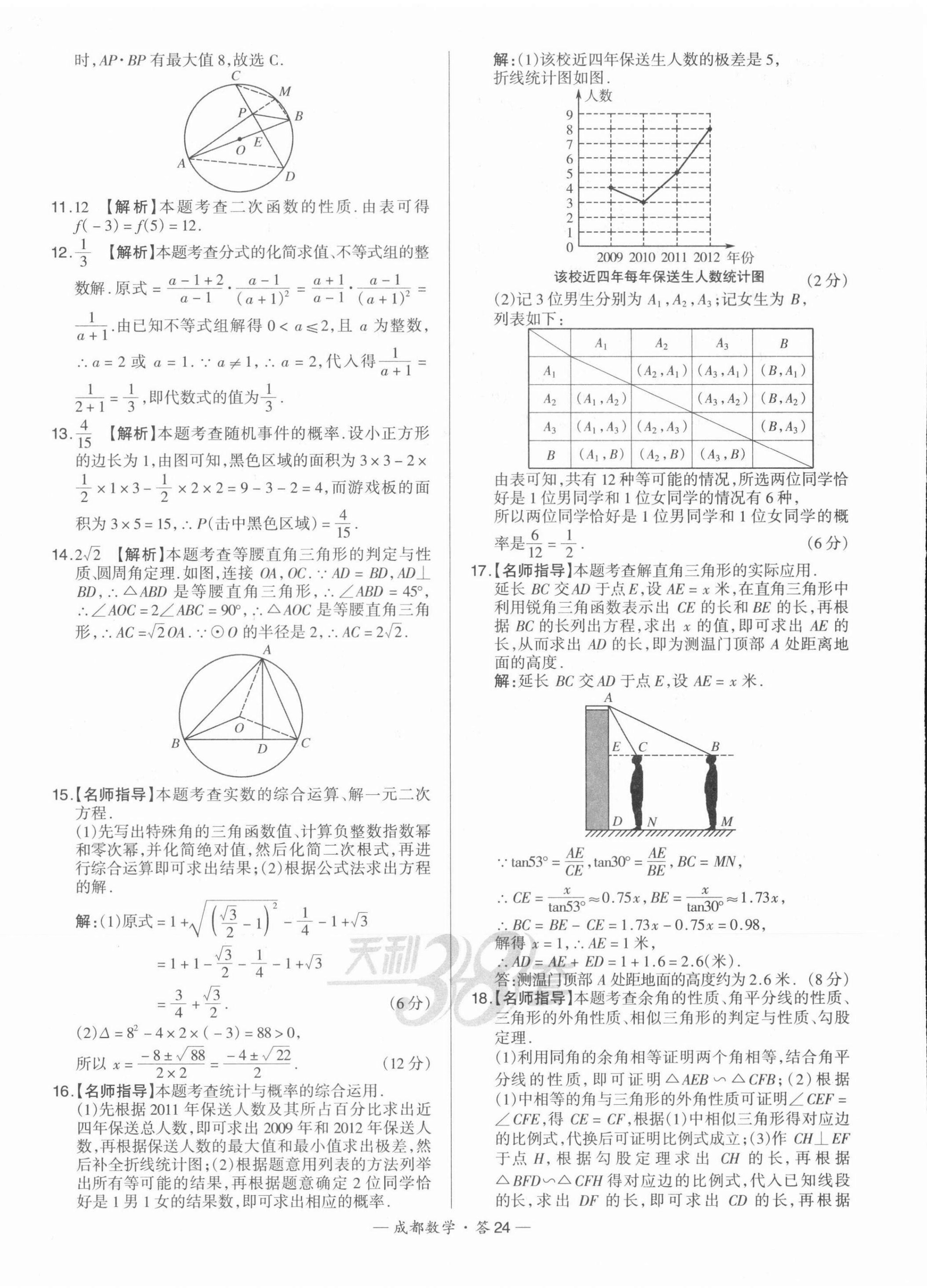 2022年天利38套中考試題精選數(shù)學(xué)成都專(zhuān)版 第24頁(yè)