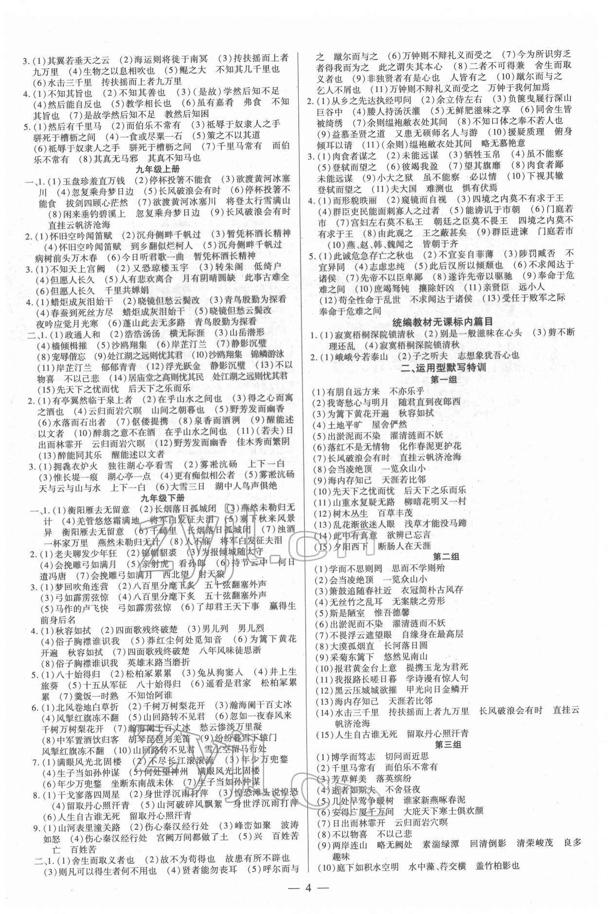 2022年領(lǐng)跑中考語文河南專版 第4頁