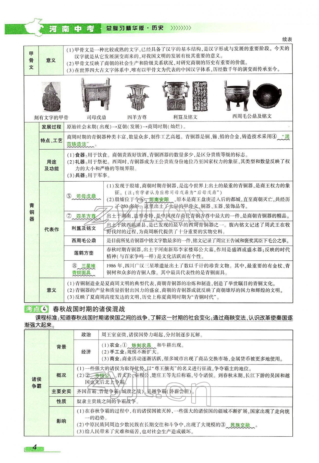 2022年河南中考南方出版社歷史 參考答案第8頁