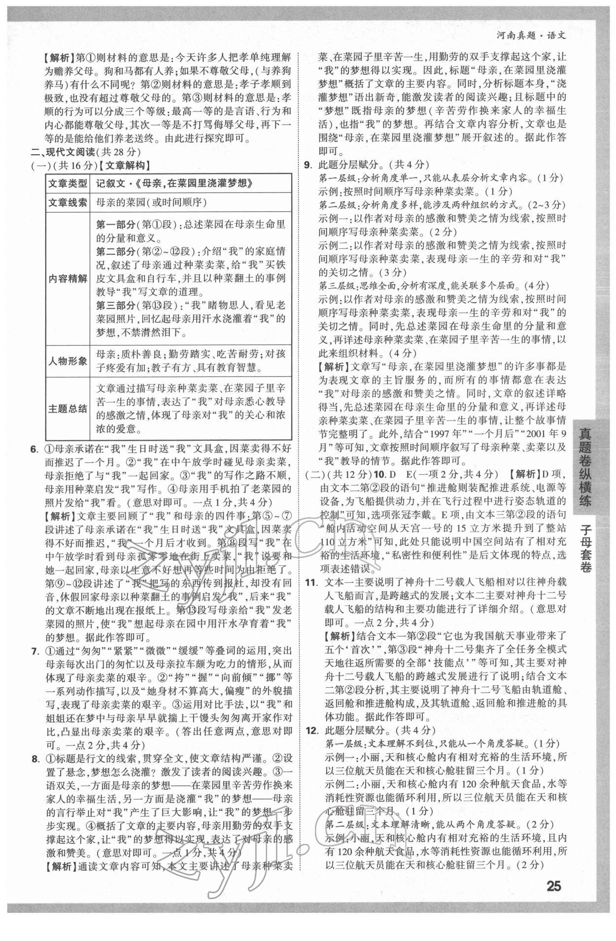 2022年萬唯中考河南真題語文 第25頁