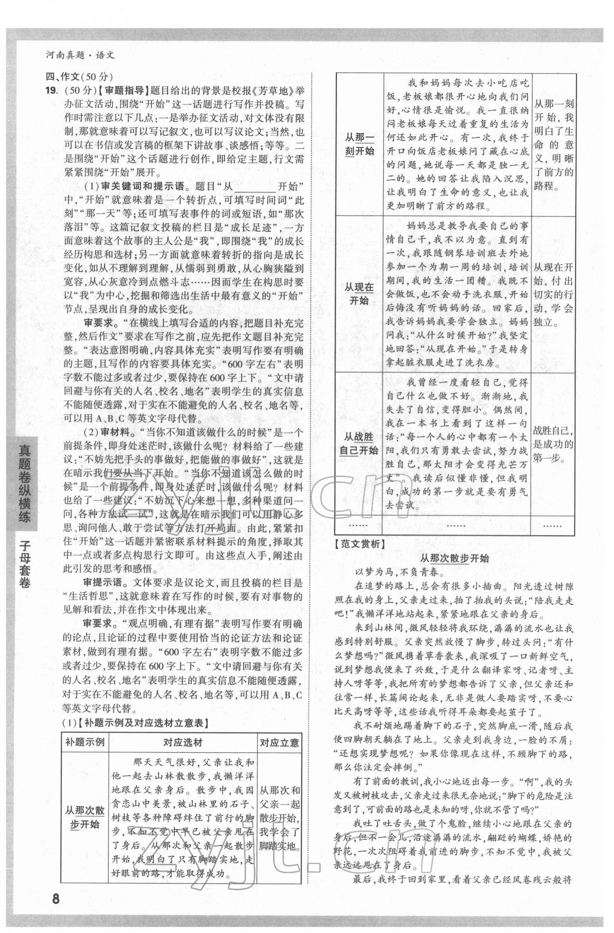 2022年萬唯中考河南真題語文 第8頁