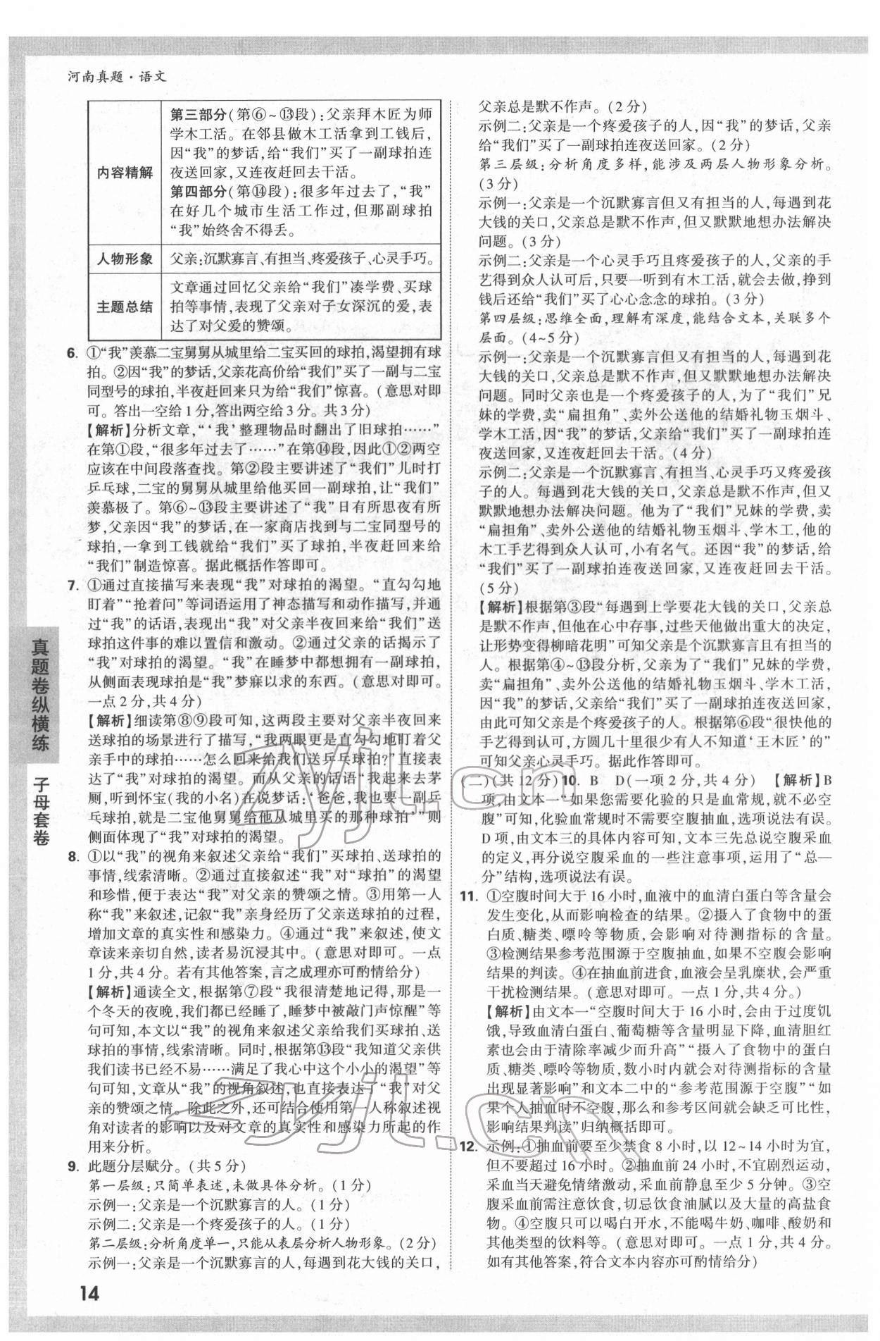 2022年萬唯中考河南真題語文 第14頁