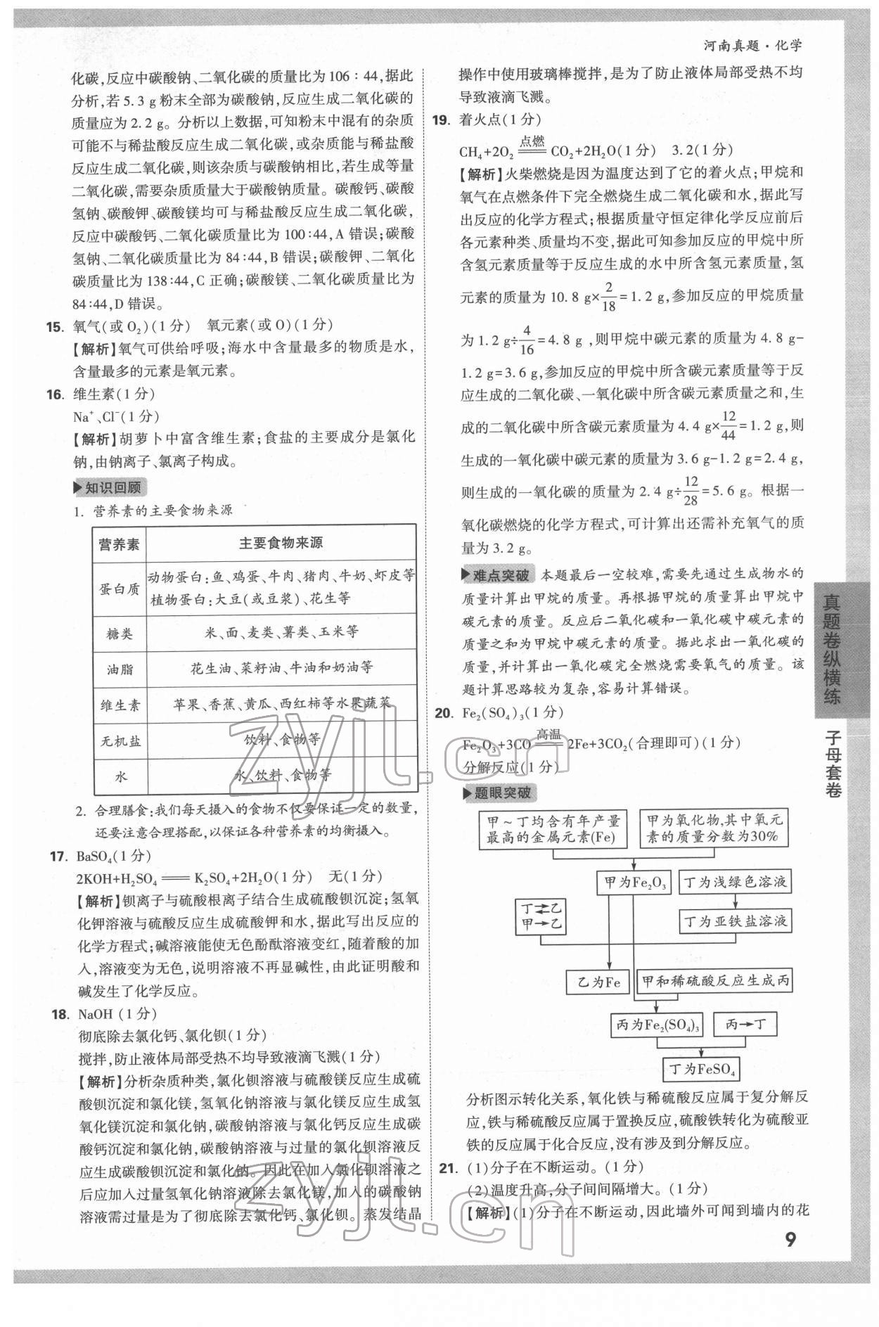 2022年萬(wàn)唯中考河南真題化學(xué) 第9頁(yè)