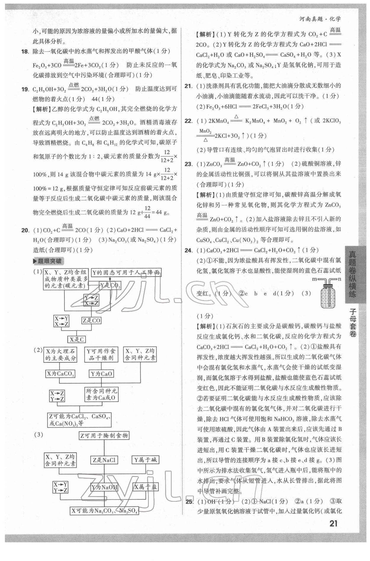 2022年萬(wàn)唯中考河南真題化學(xué) 第21頁(yè)