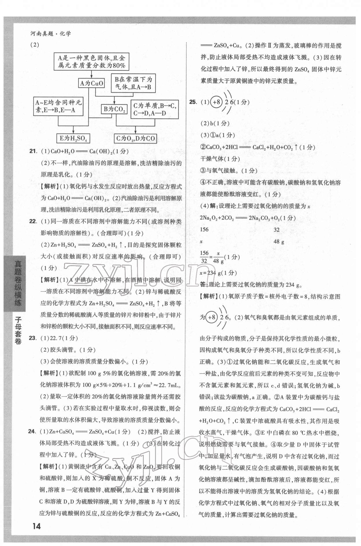 2022年萬(wàn)唯中考河南真題化學(xué) 第14頁(yè)