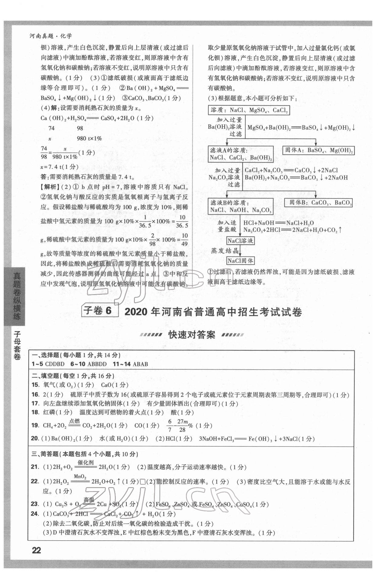 2022年萬唯中考河南真題化學(xué) 第22頁