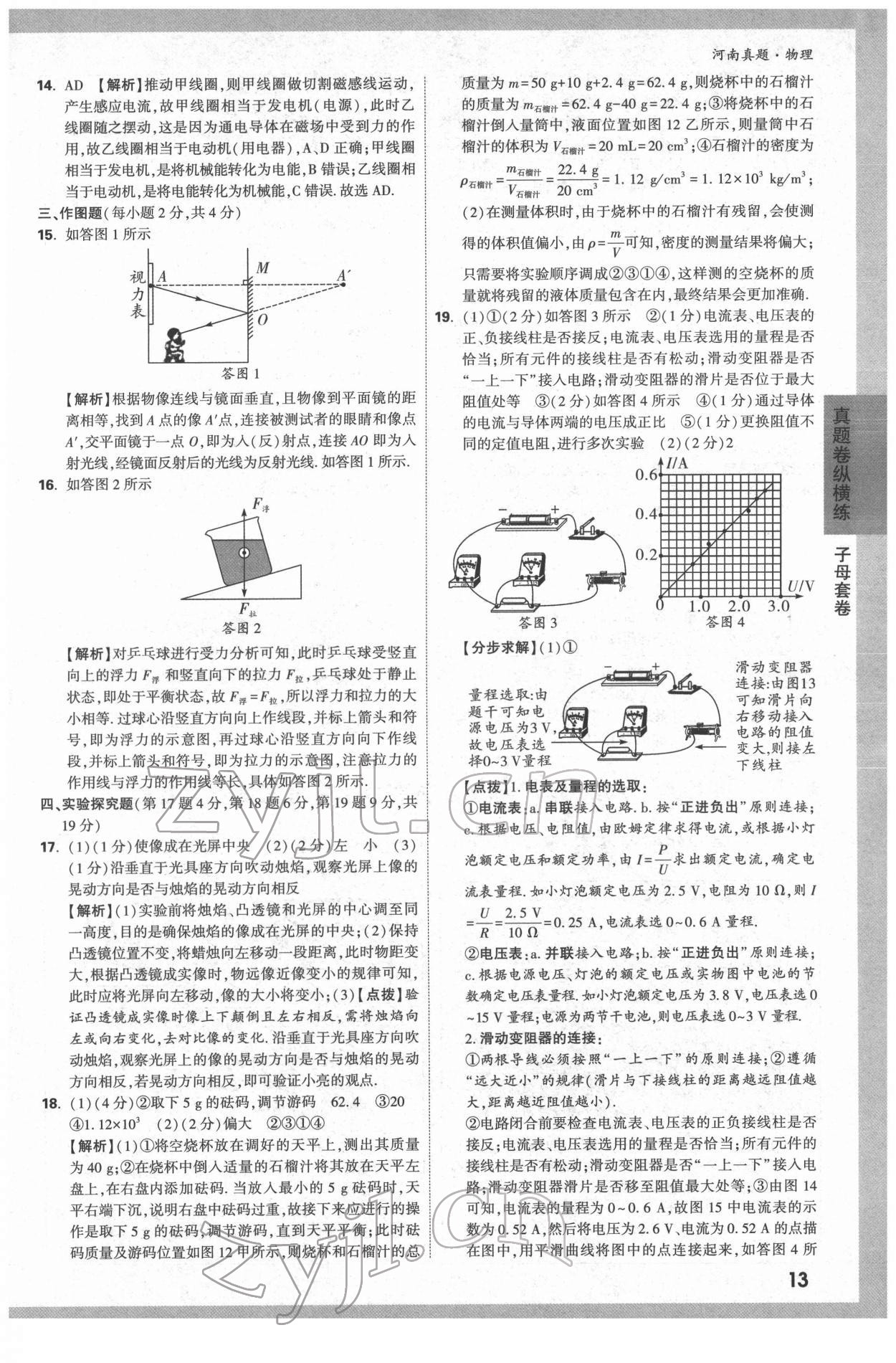 2022年萬(wàn)唯中考河南真題物理 第13頁(yè)