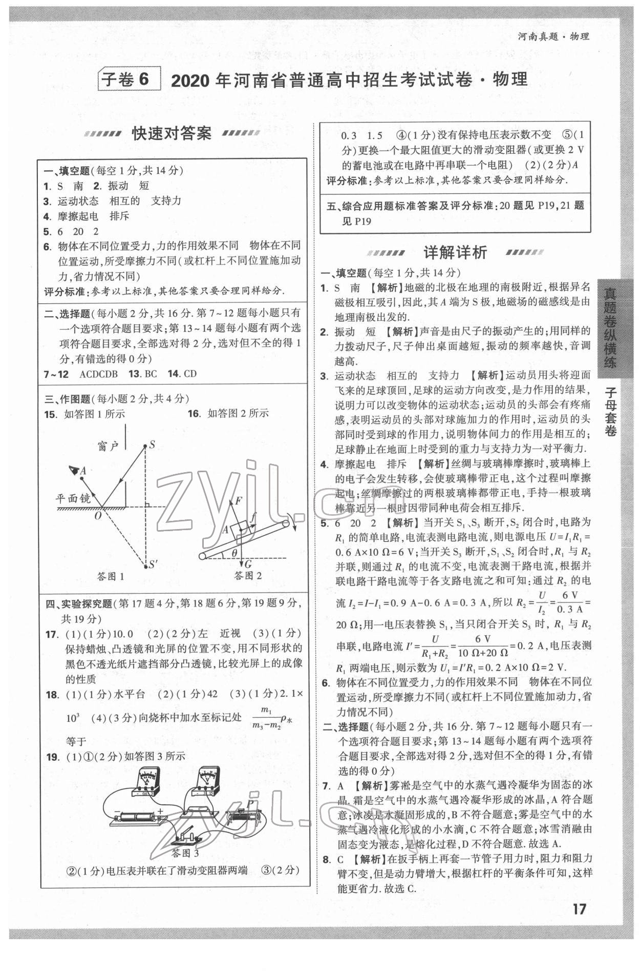 2022年萬唯中考河南真題物理 第17頁