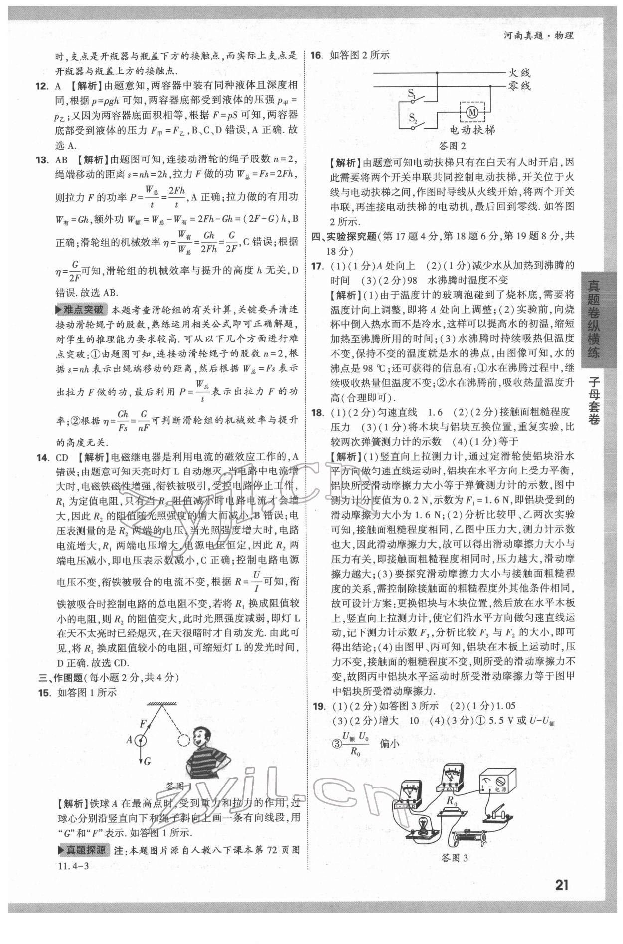 2022年萬唯中考河南真題物理 第21頁