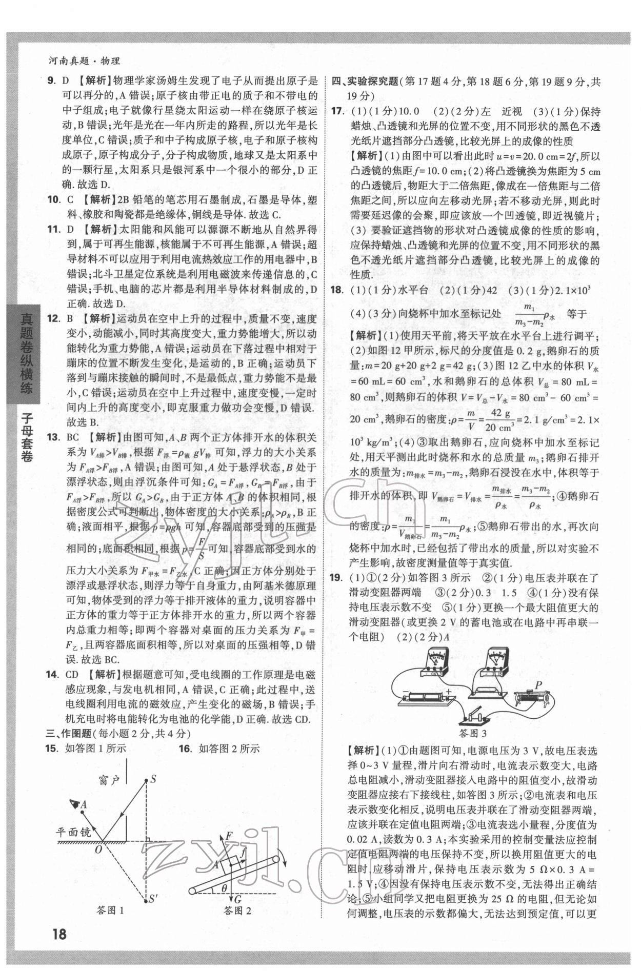 2022年萬唯中考河南真題物理 第18頁