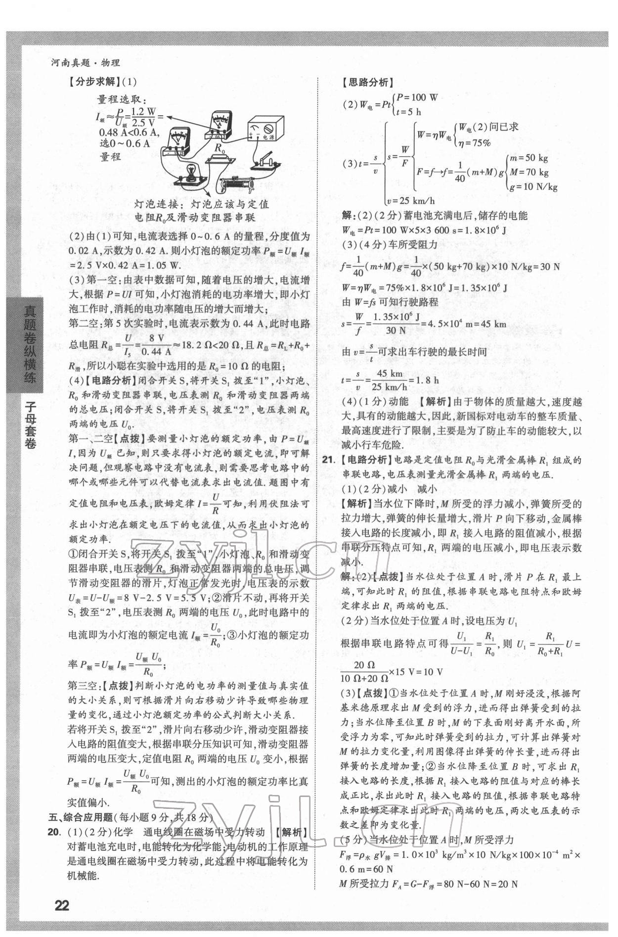 2022年萬唯中考河南真題物理 第22頁