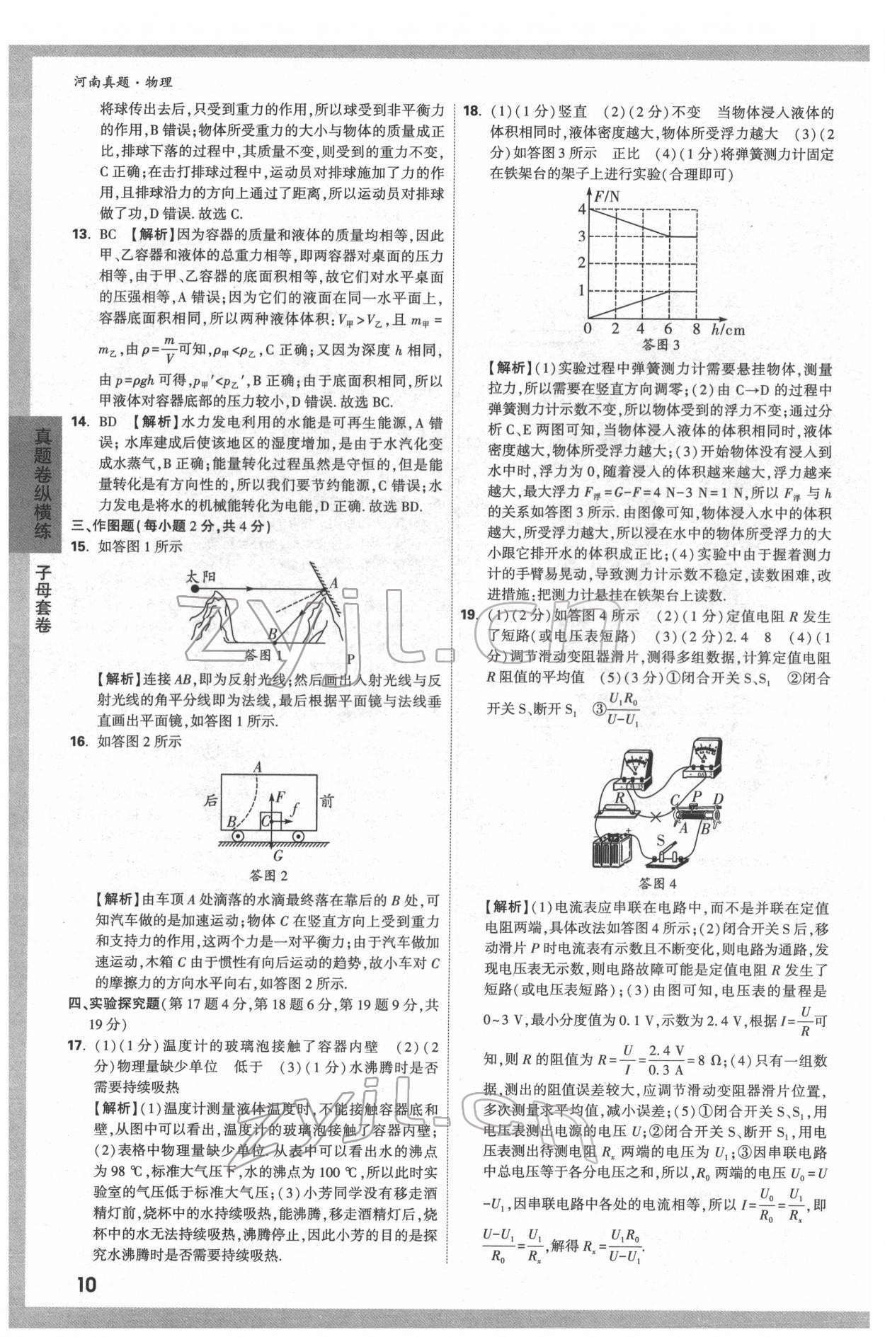 2022年萬唯中考河南真題物理 第10頁