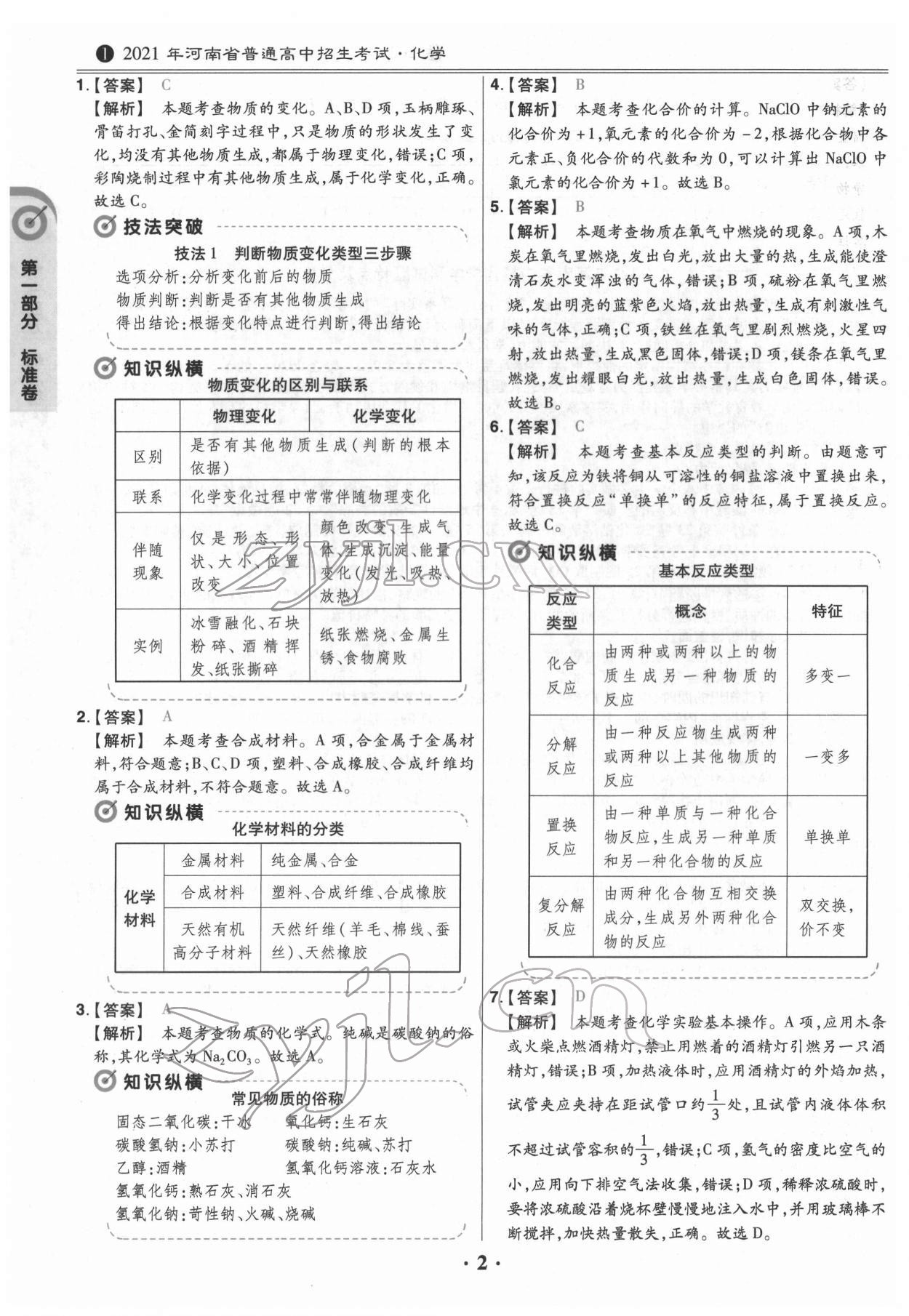 2022年鼎城中考模擬試卷精編化學(xué)河南專版 第2頁