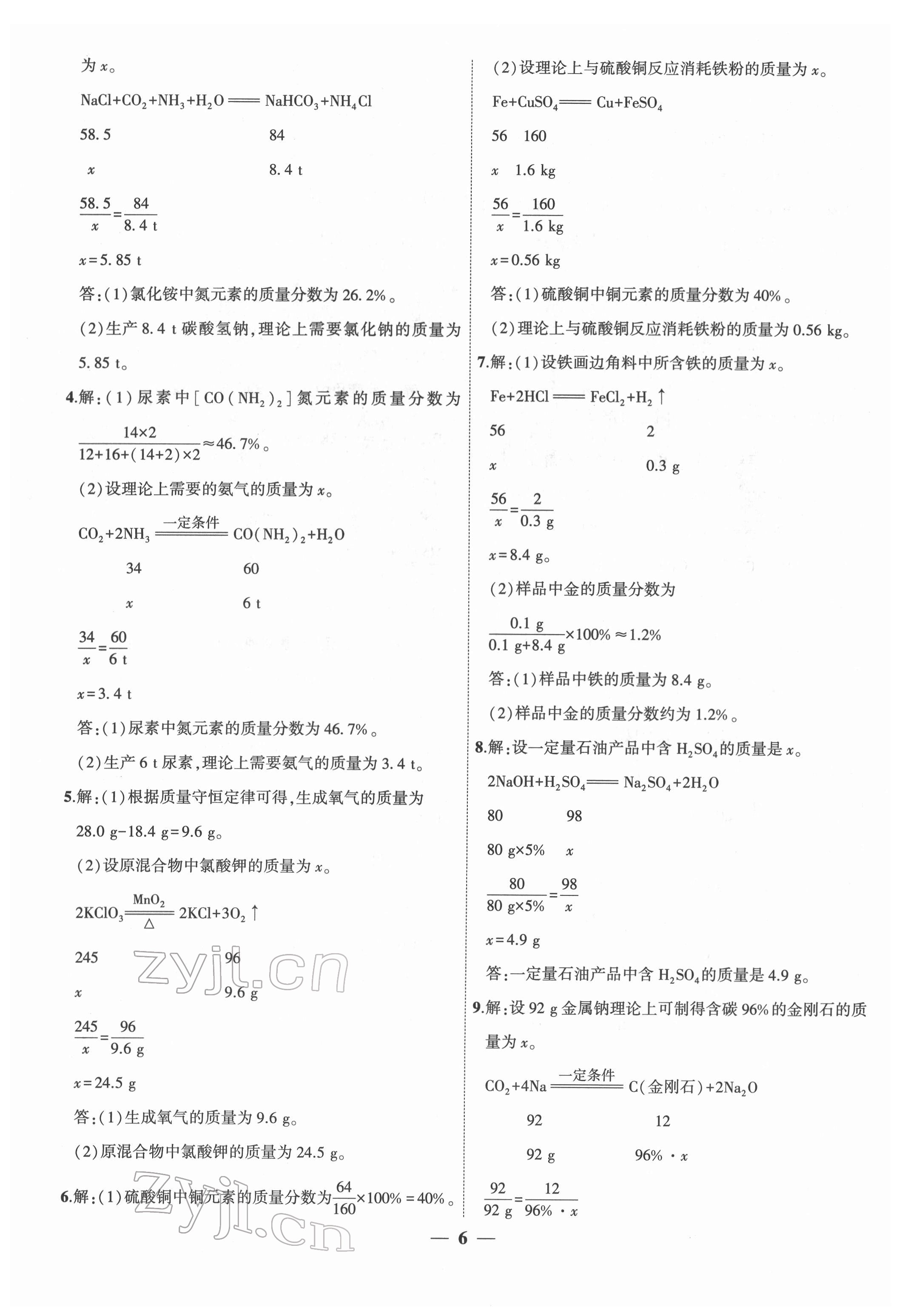 2022年安徽中考全程突破化学 第6页