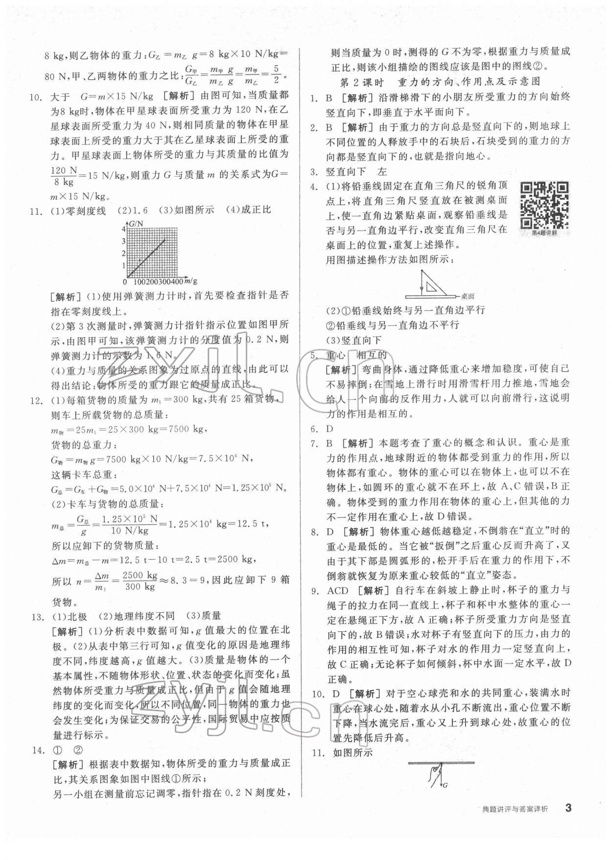 2022年全品优等生八年级物理下册人教版 第3页