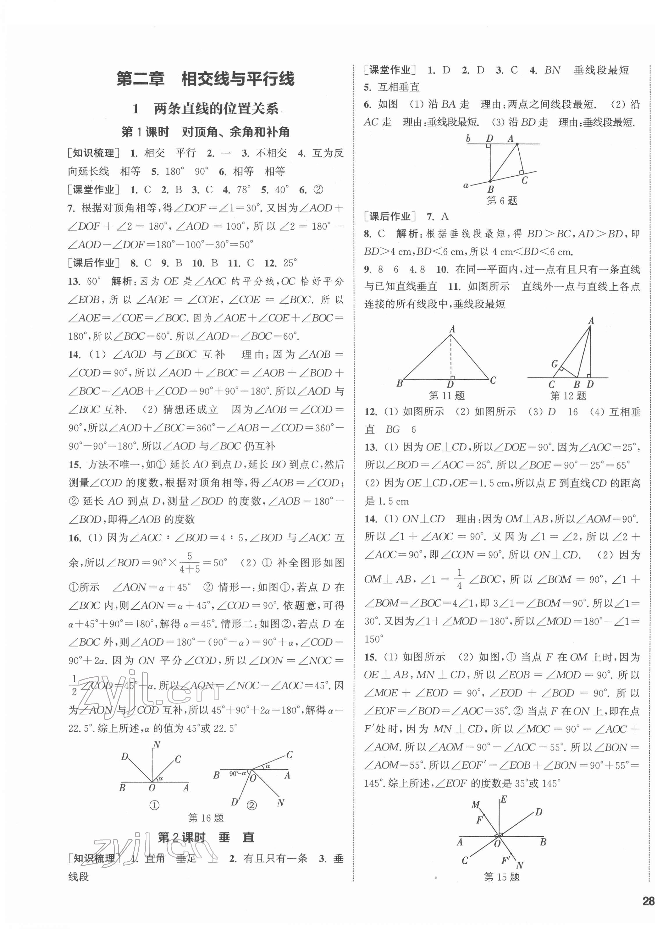 2022年通城學典課時作業(yè)本七年級數(shù)學下冊北師大版 第7頁