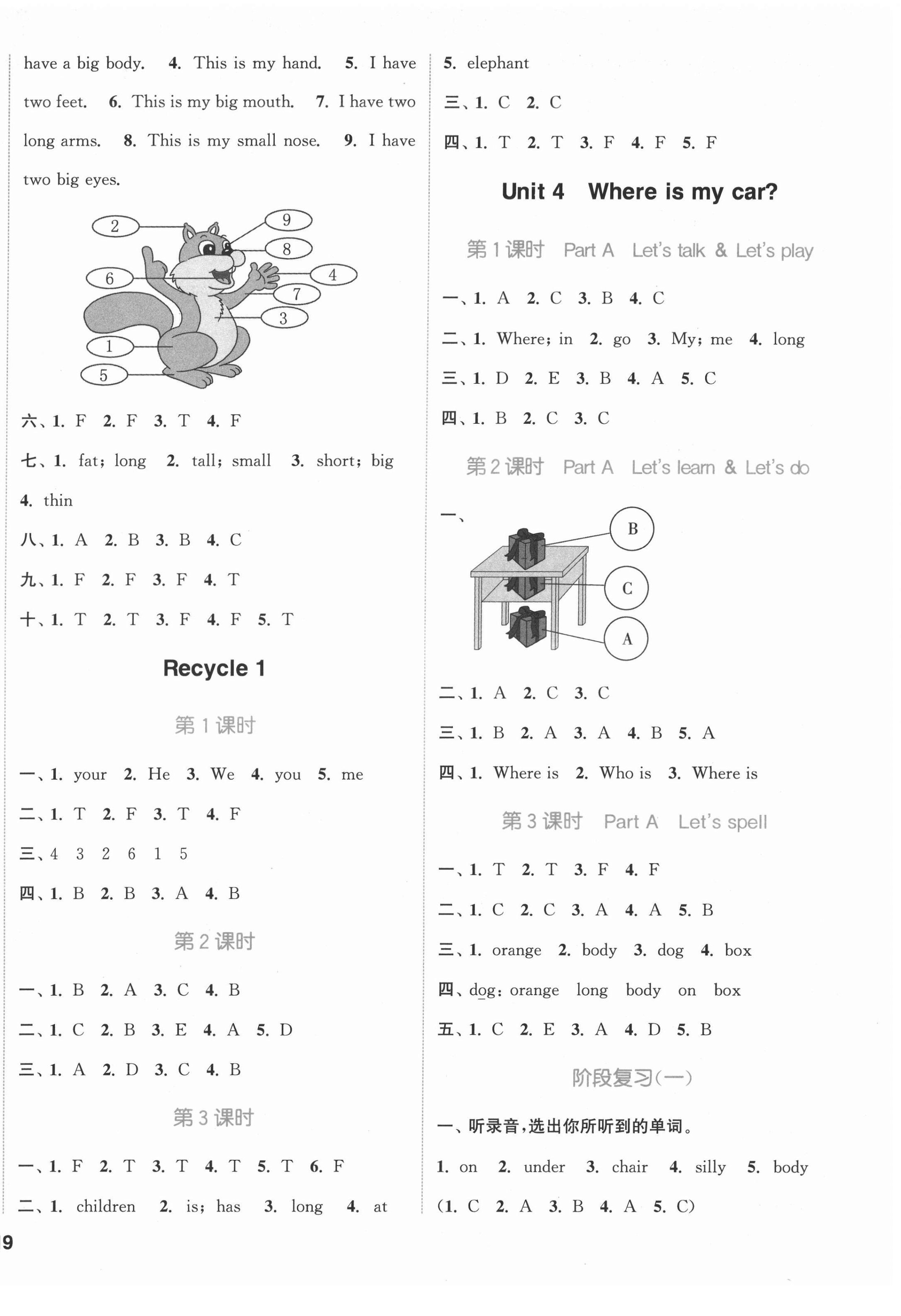 2022年通城學(xué)典課時(shí)作業(yè)本三年級(jí)英語(yǔ)下冊(cè)PEP版 第6頁(yè)