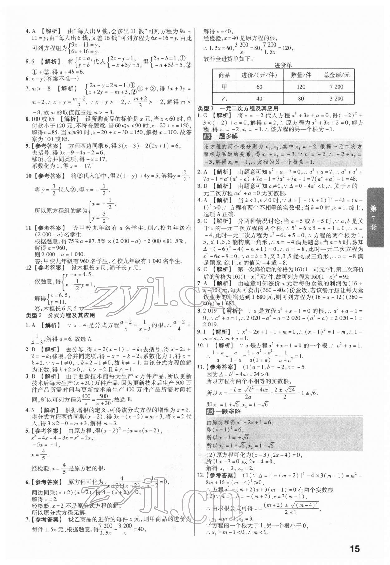 2022年金考卷45套匯編數(shù)學(xué)福建專版 第15頁(yè)