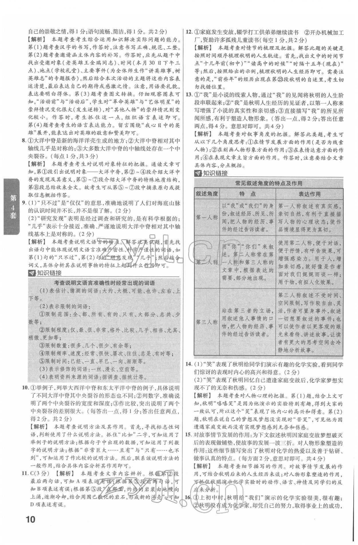 2022年金考卷45套匯編語文陜西專版 第10頁