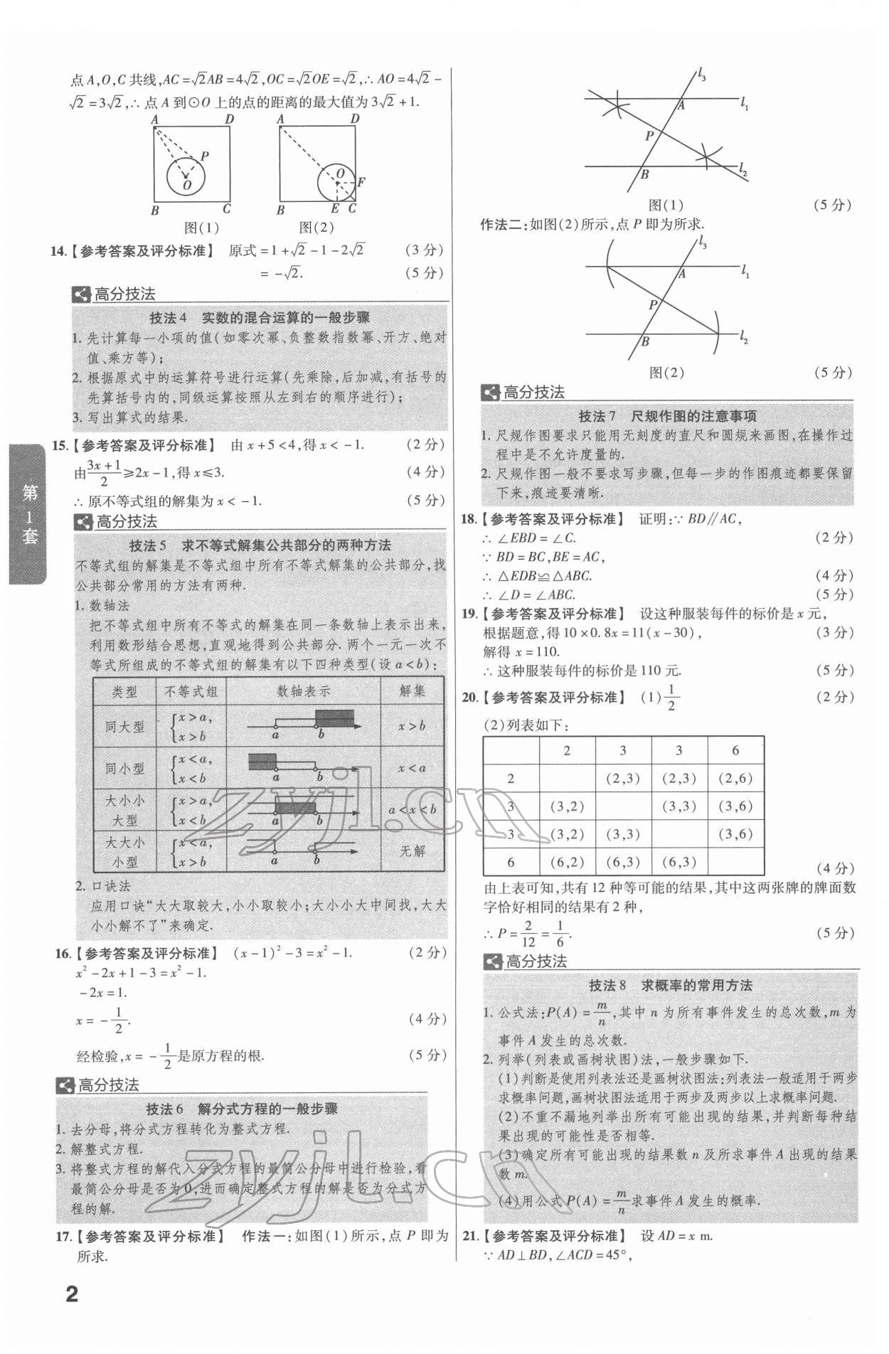 2022年金考卷45套匯編數(shù)學(xué)陜西專版 第2頁