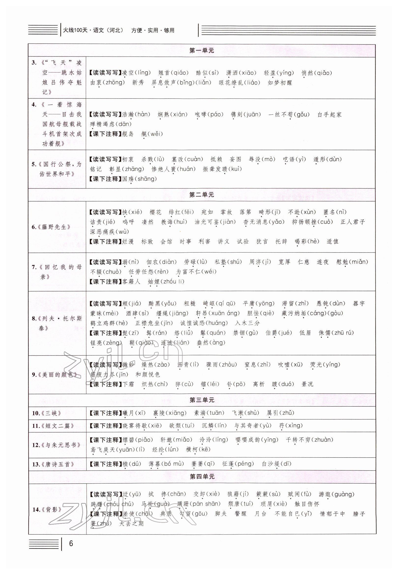 2022年火線100天中考滾動(dòng)復(fù)習(xí)法語文B河北專版 第5頁