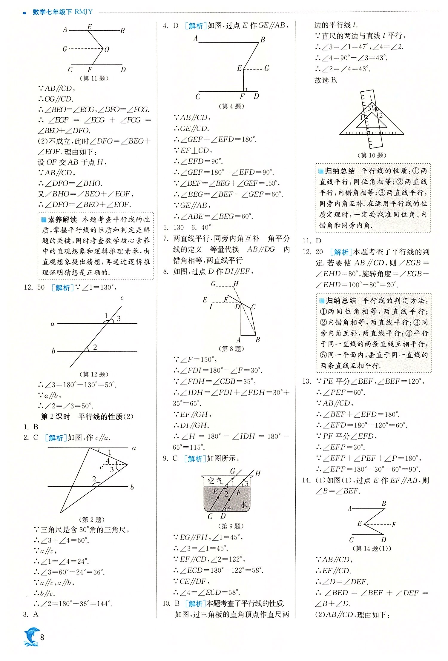 2022年實(shí)驗(yàn)班提優(yōu)訓(xùn)練七年級(jí)數(shù)學(xué)下冊(cè)人教版 第8頁