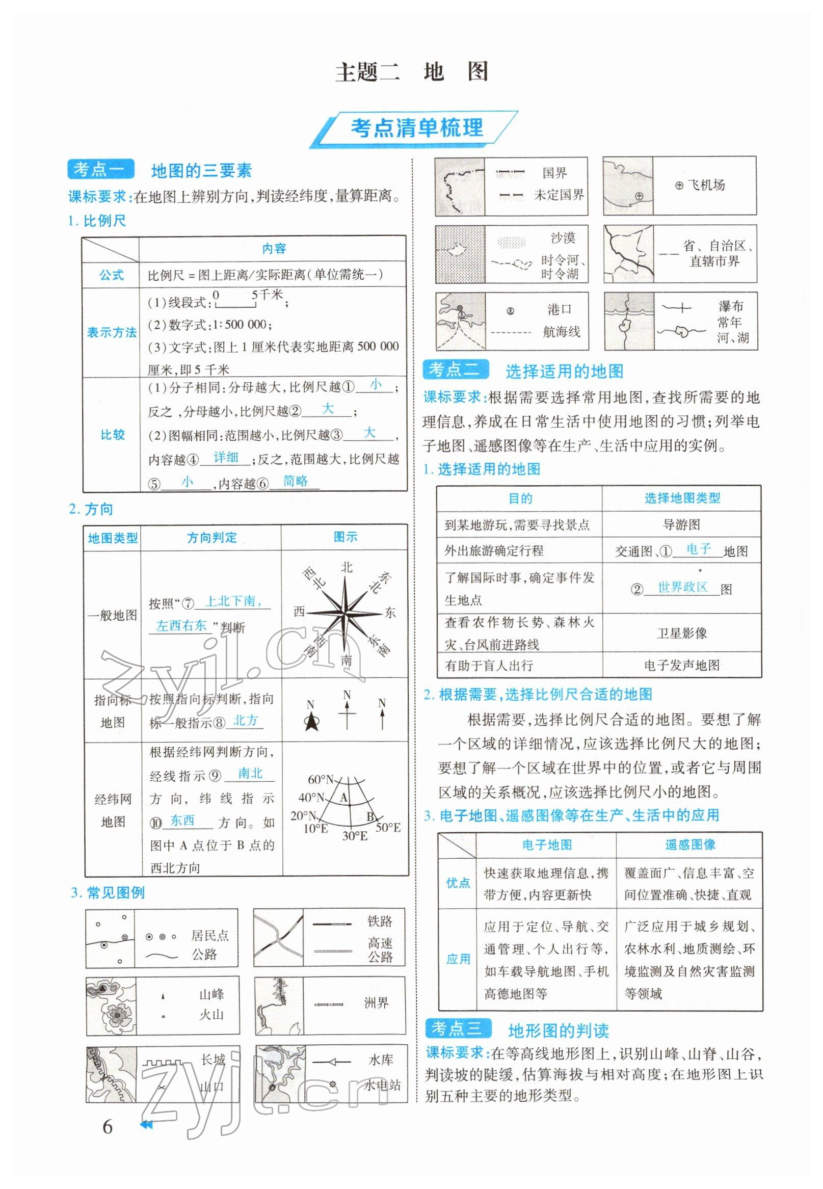 2022年领航中考地理河南专版 参考答案第6页