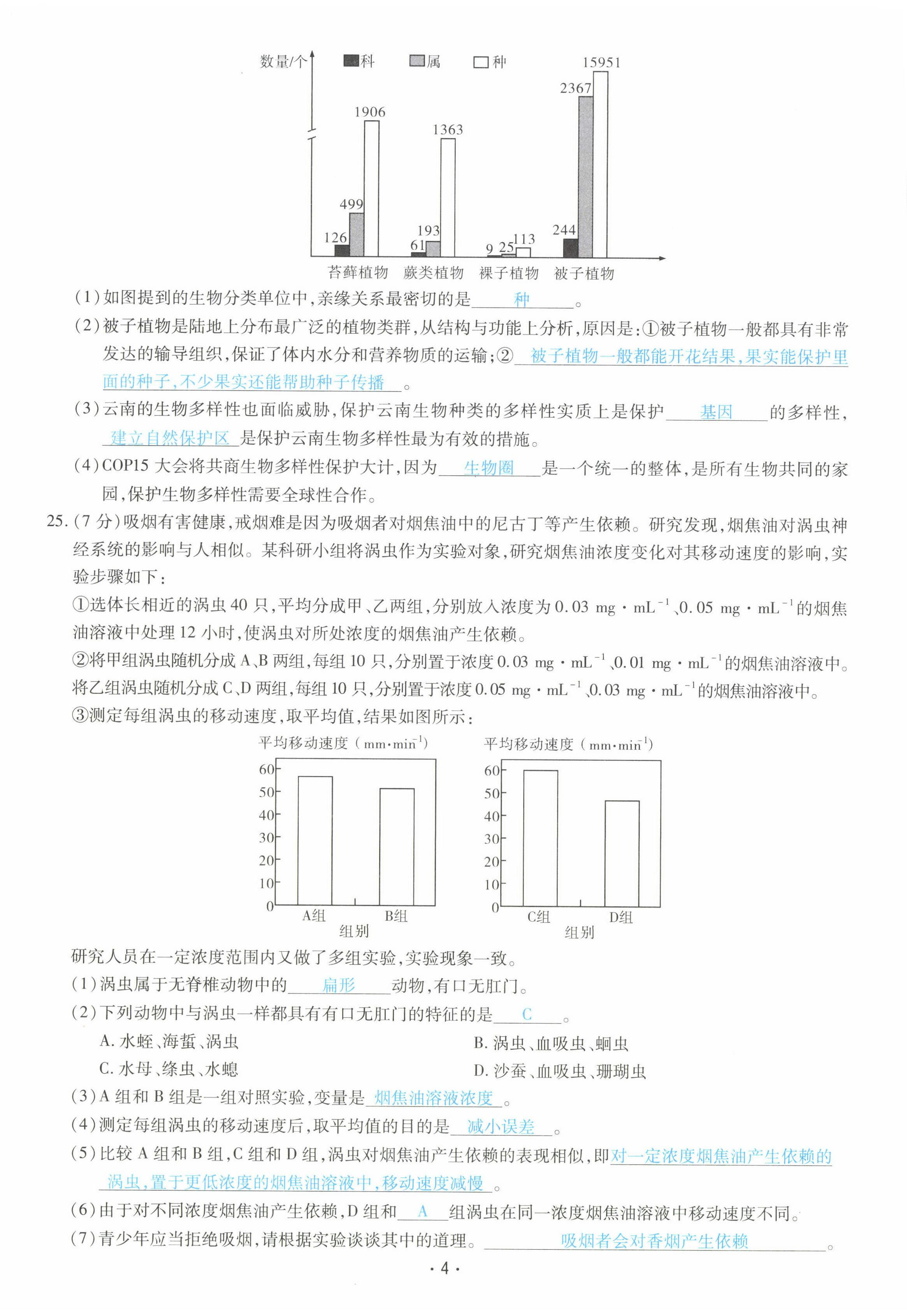 2022年領(lǐng)航中考生物河南專版 第4頁