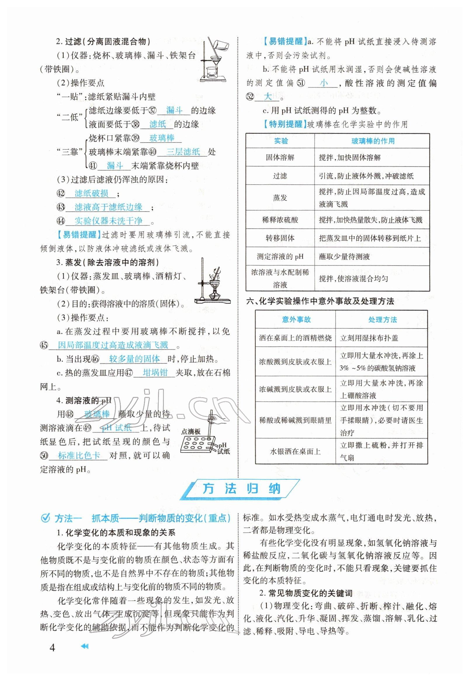 2022年領(lǐng)航中考化學(xué)河南專版 參考答案第4頁(yè)