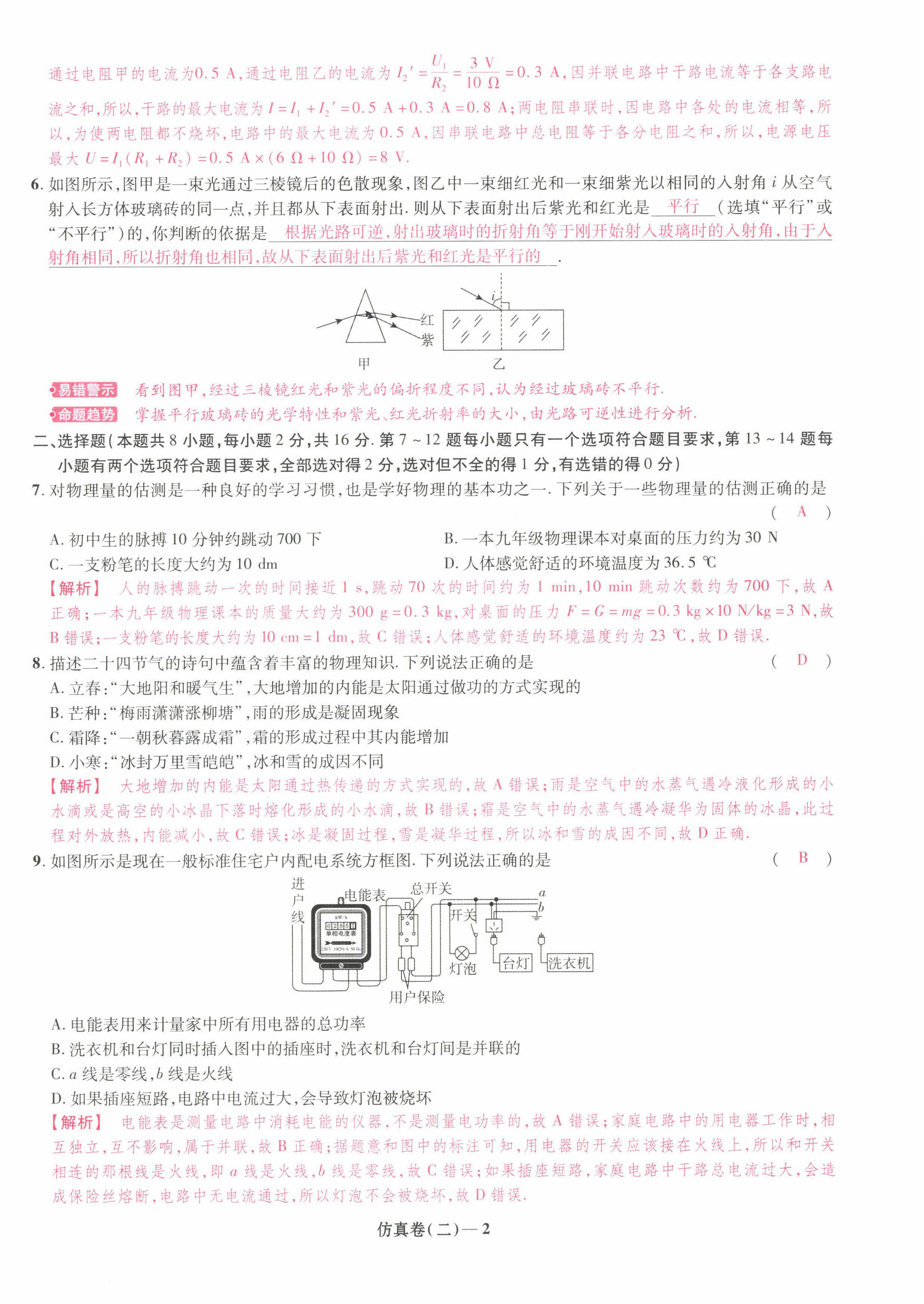 2022年中考原創(chuàng)仿真卷物理河南專版 第10頁