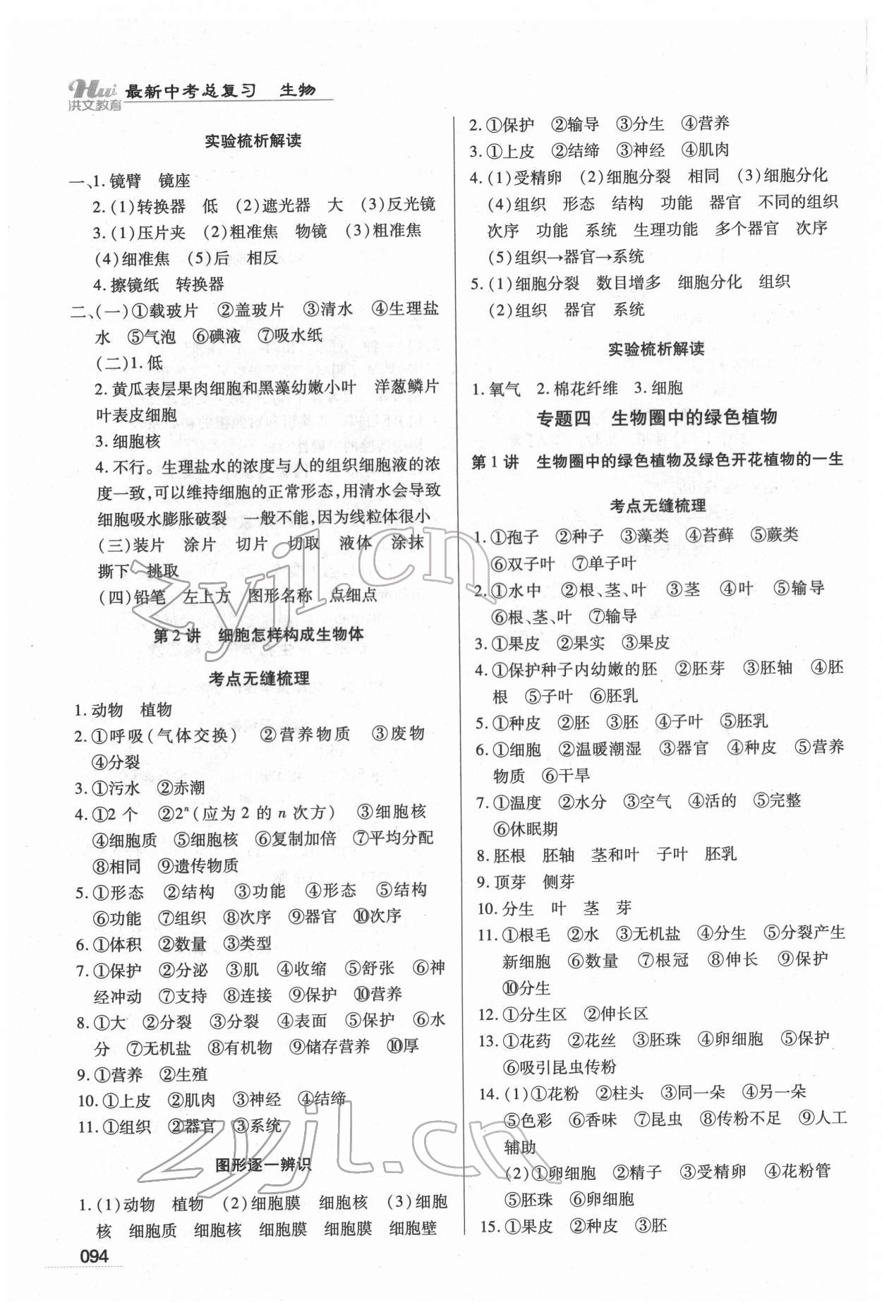 2022年洪文教育最新中考生物河南專版 第2頁(yè)