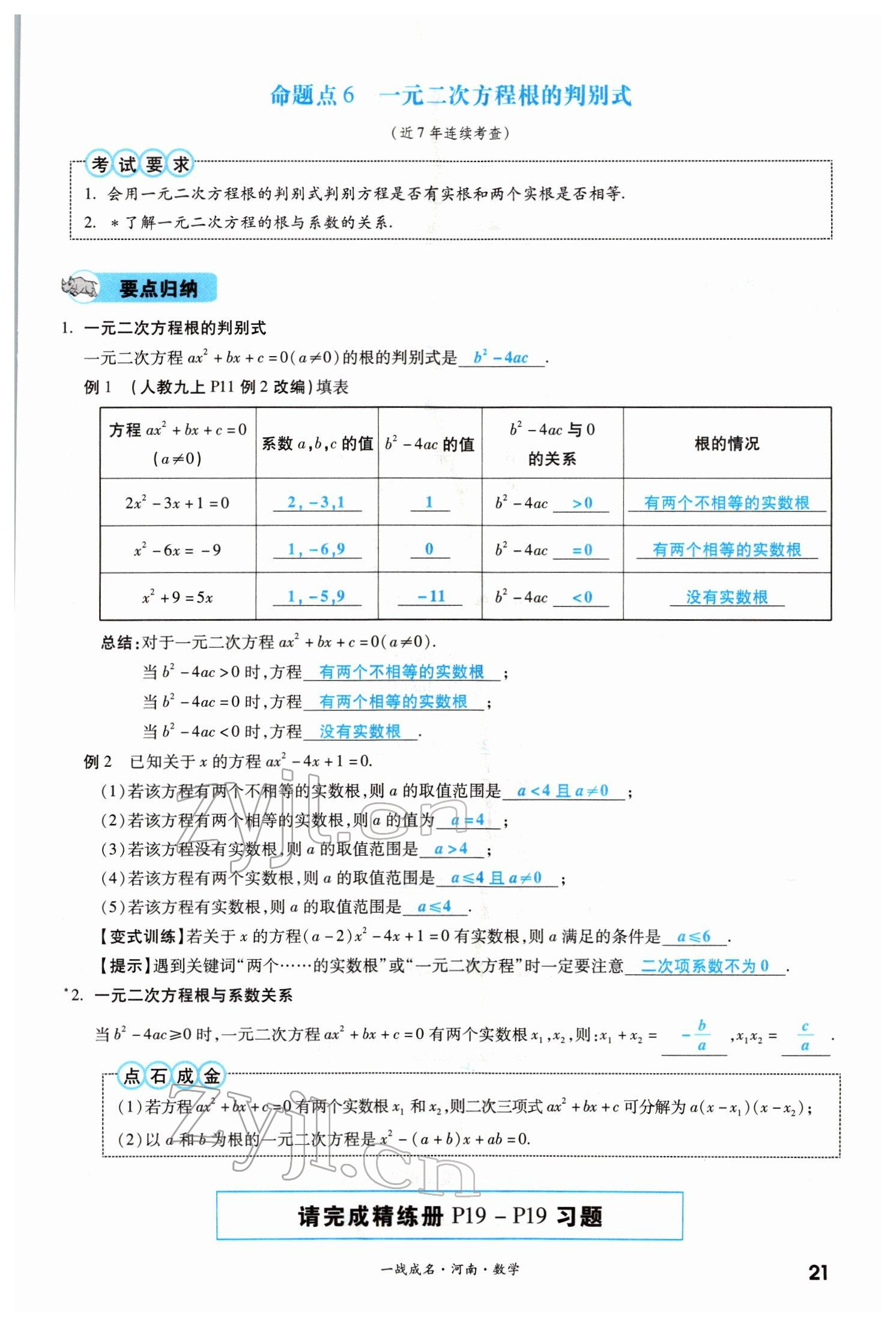 2022年一戰(zhàn)成名考前新方案數(shù)學(xué)河南專版 參考答案第21頁