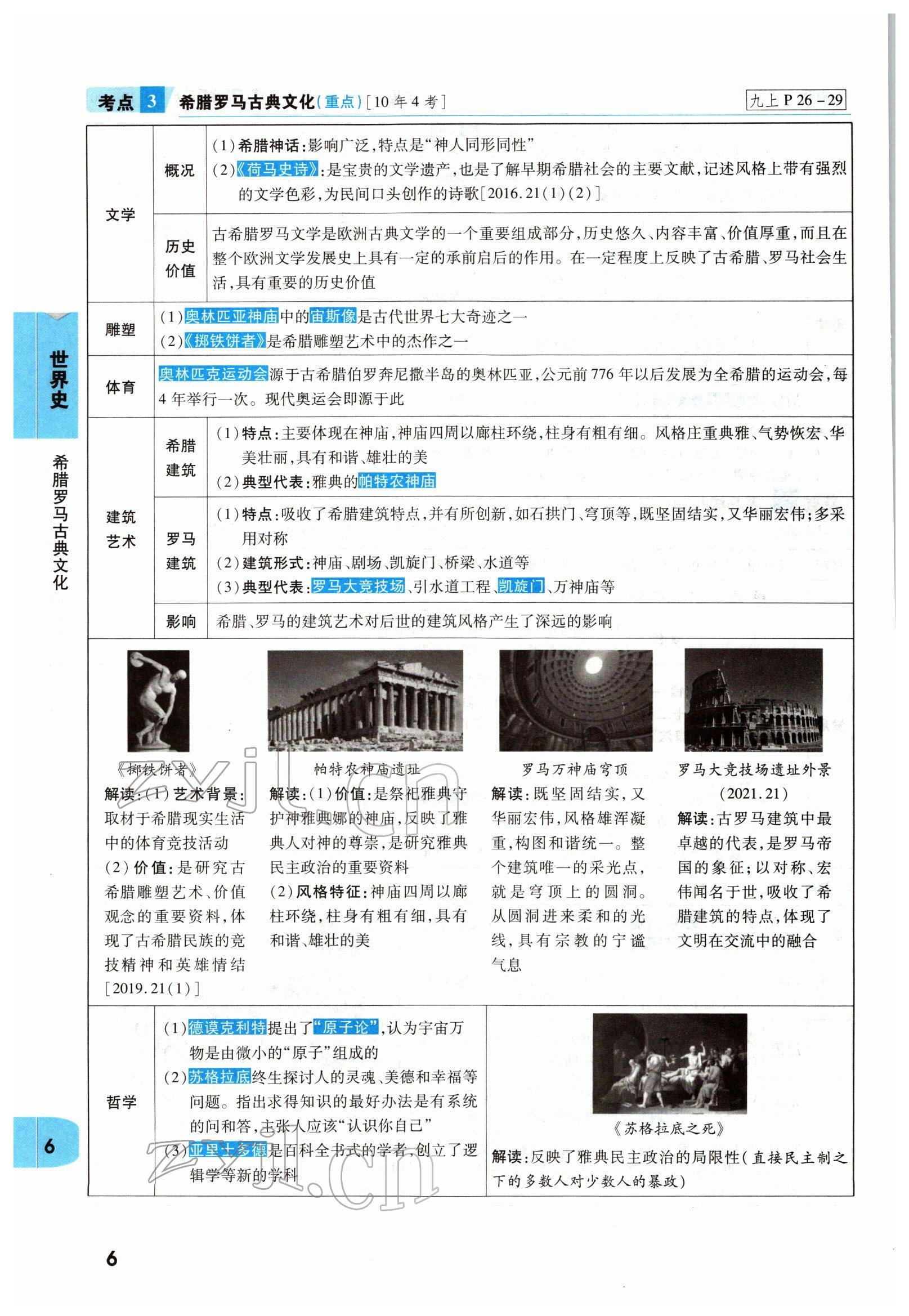 2022年一戰(zhàn)成名考前新方案歷史河南專版 參考答案第6頁