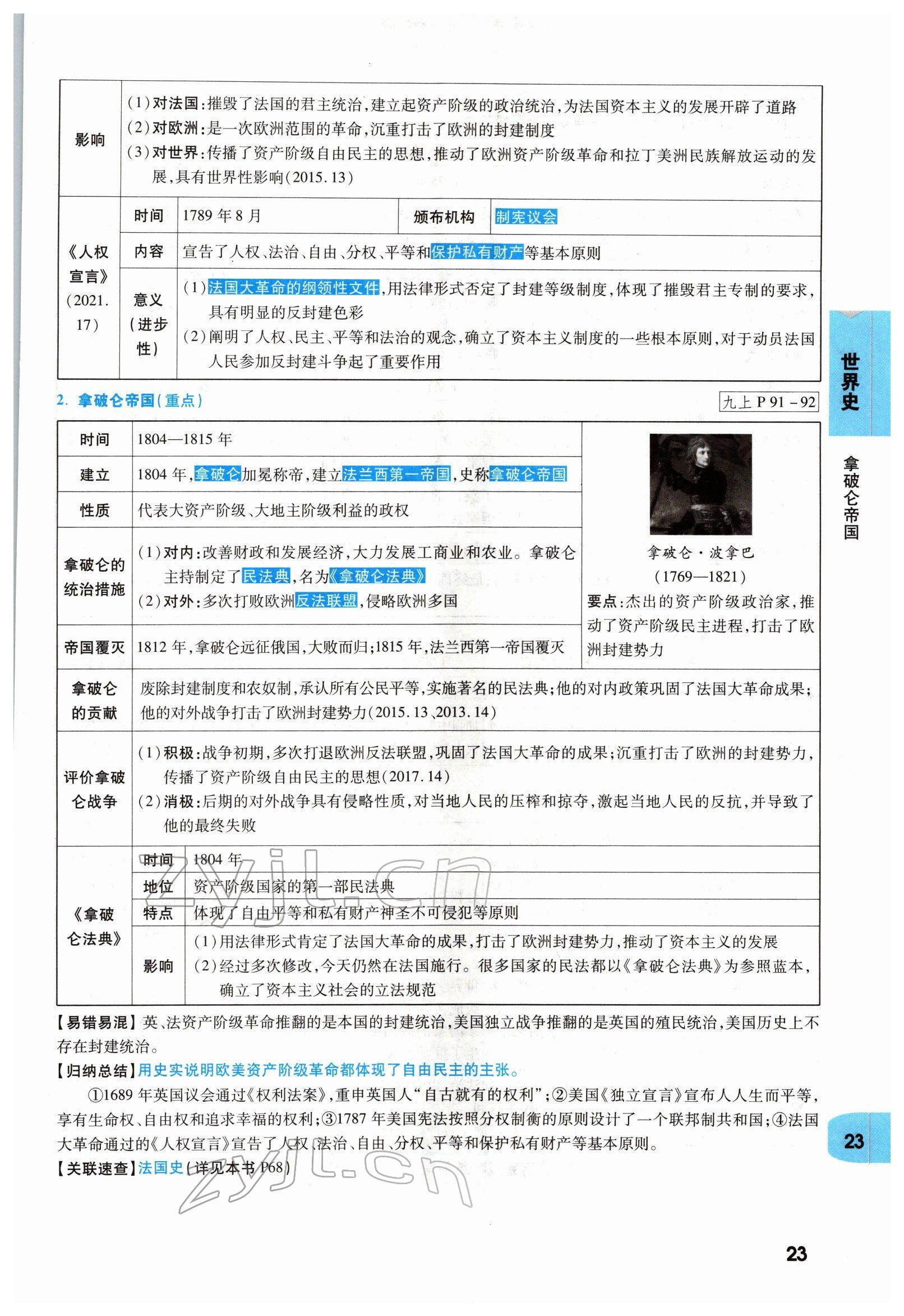 2022年一戰(zhàn)成名考前新方案歷史河南專版 參考答案第23頁(yè)