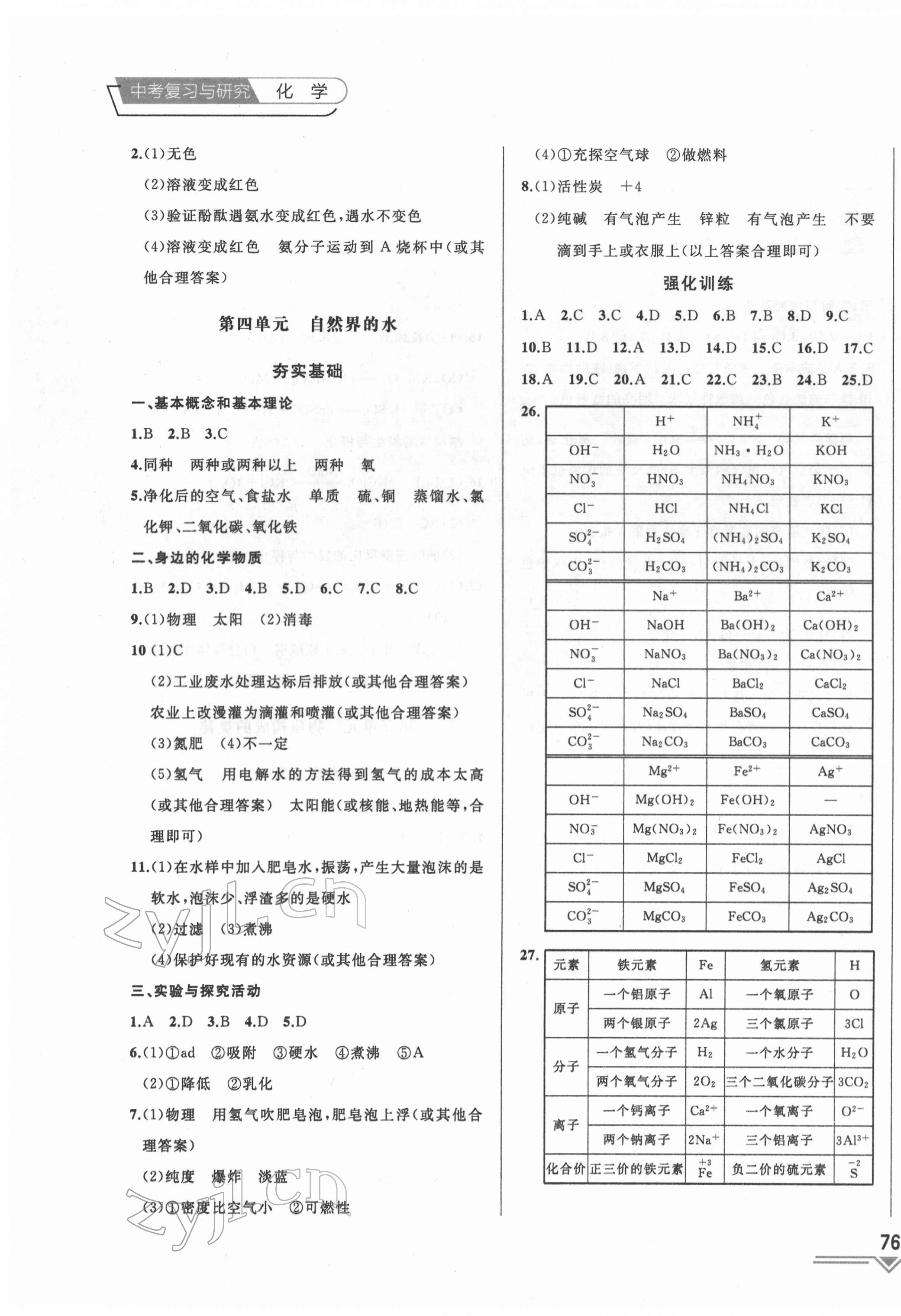 2022年競(jìng)贏高效備考中考復(fù)習(xí)與研究化學(xué)吉林專版 第3頁(yè)