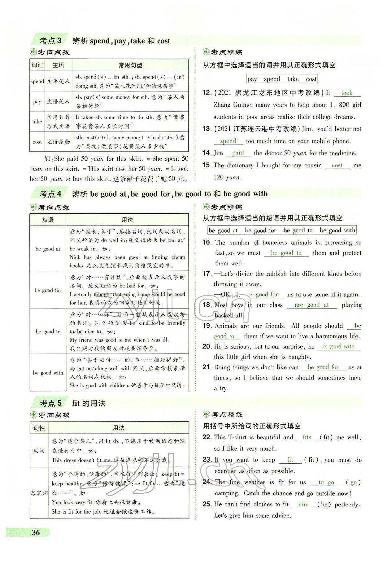 2022年國華教育中考奪冠英語中考課標版河南專版 第34頁