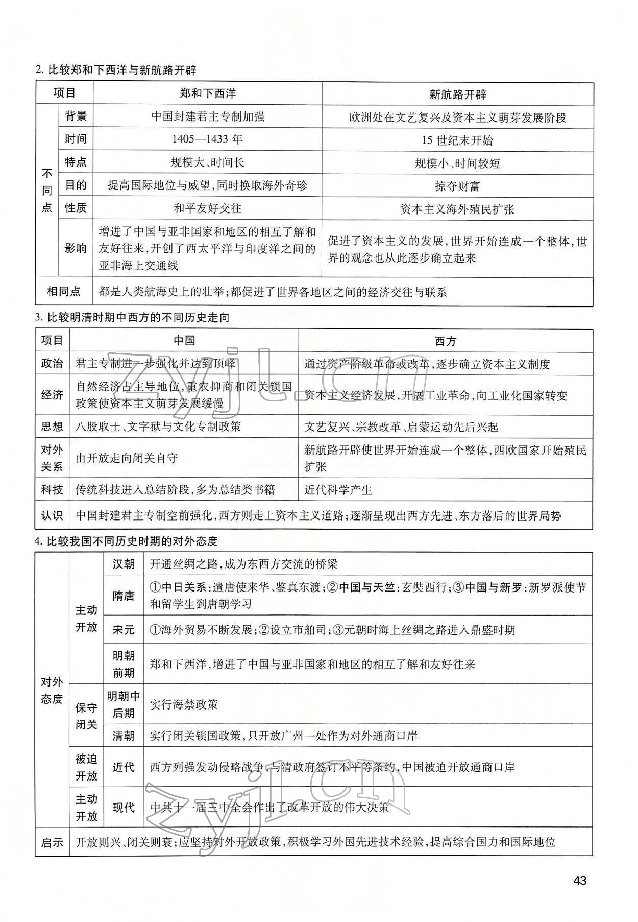 2022年河南中考第一輪總復(fù)習(xí)一本全歷史 第43頁(yè)