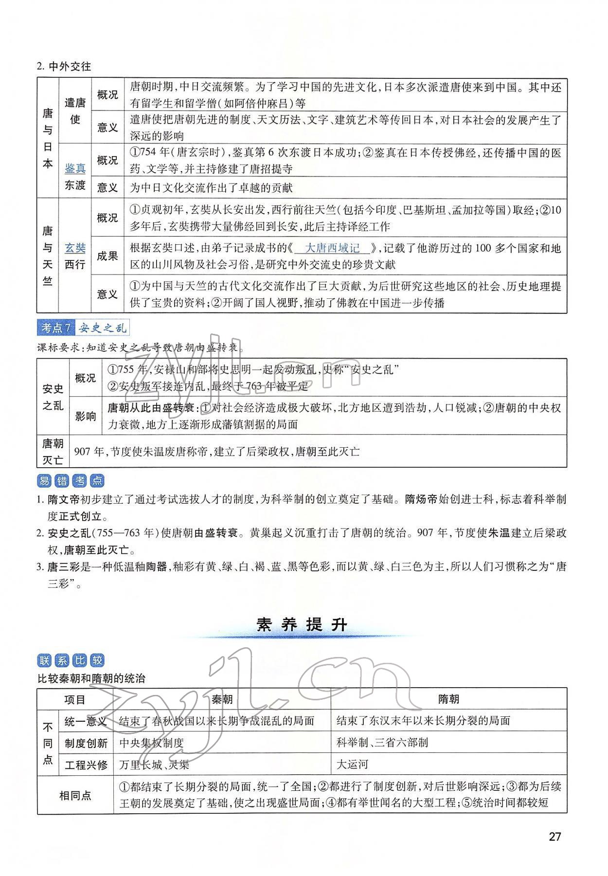 2022年河南中考第一輪總復(fù)習(xí)一本全歷史 第27頁