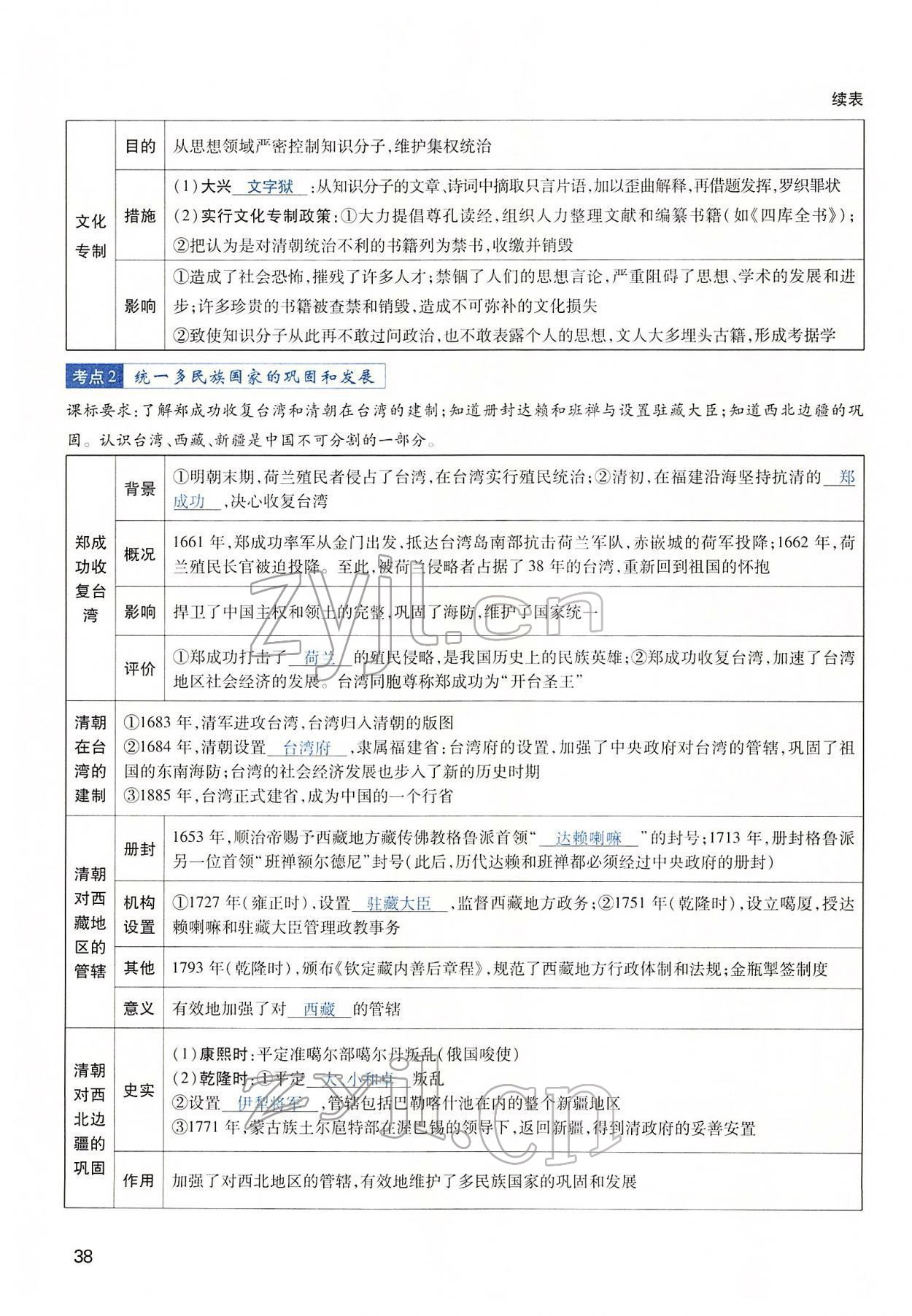 2022年河南中考第一輪總復(fù)習(xí)一本全歷史 第38頁