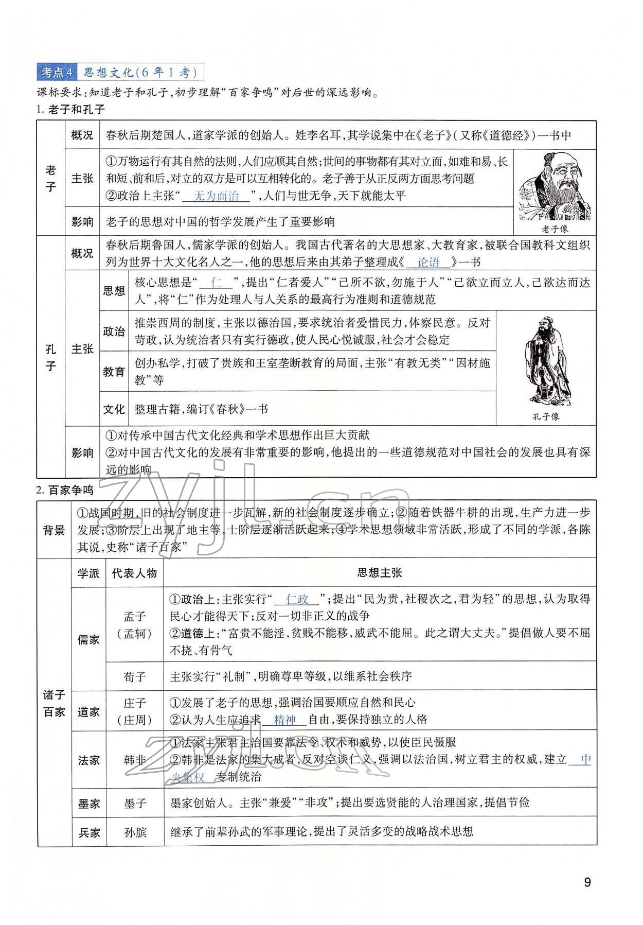 2022年河南中考第一輪總復(fù)習(xí)一本全歷史 第9頁