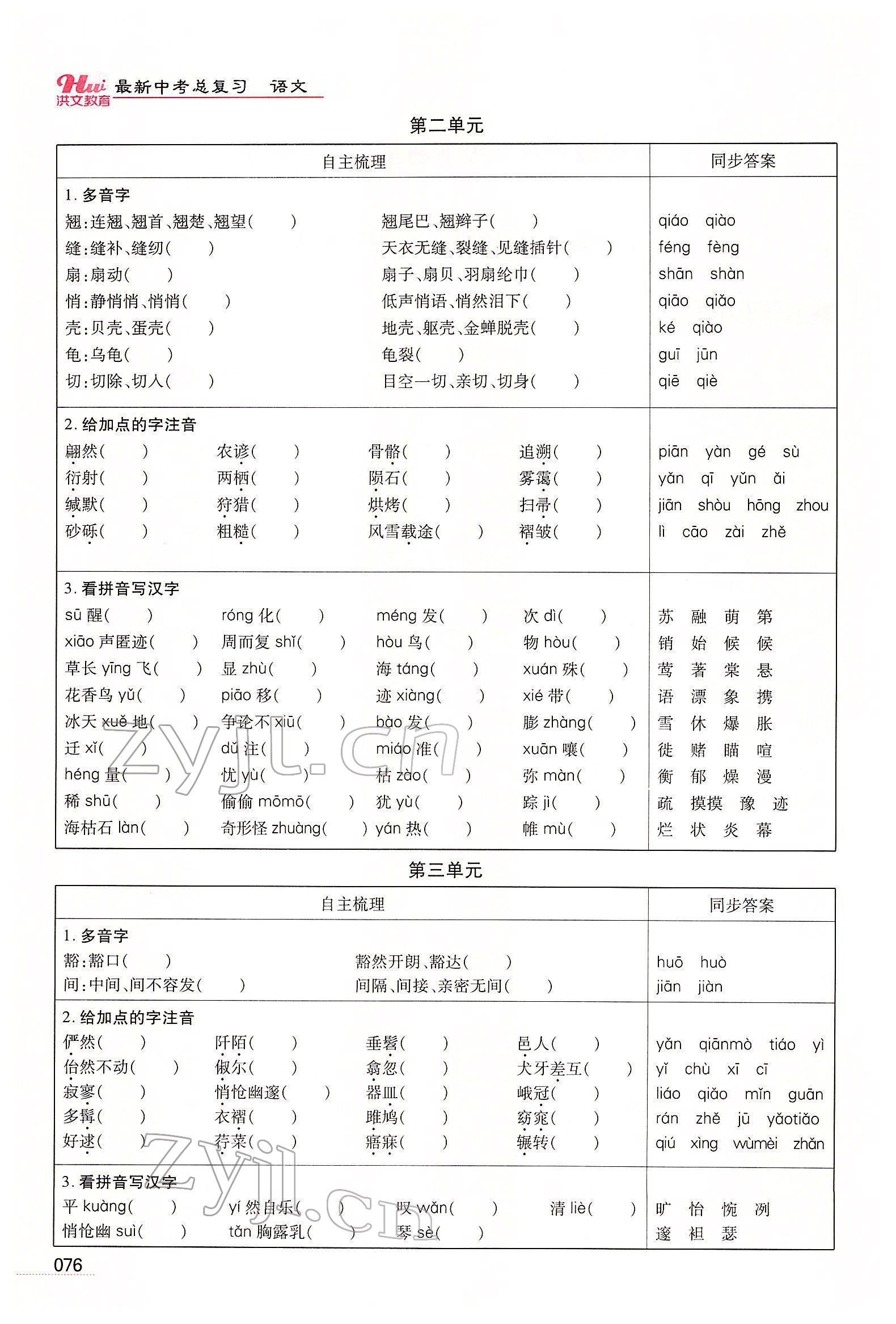 2022年洪文教育最新中考語文河南專版 第74頁