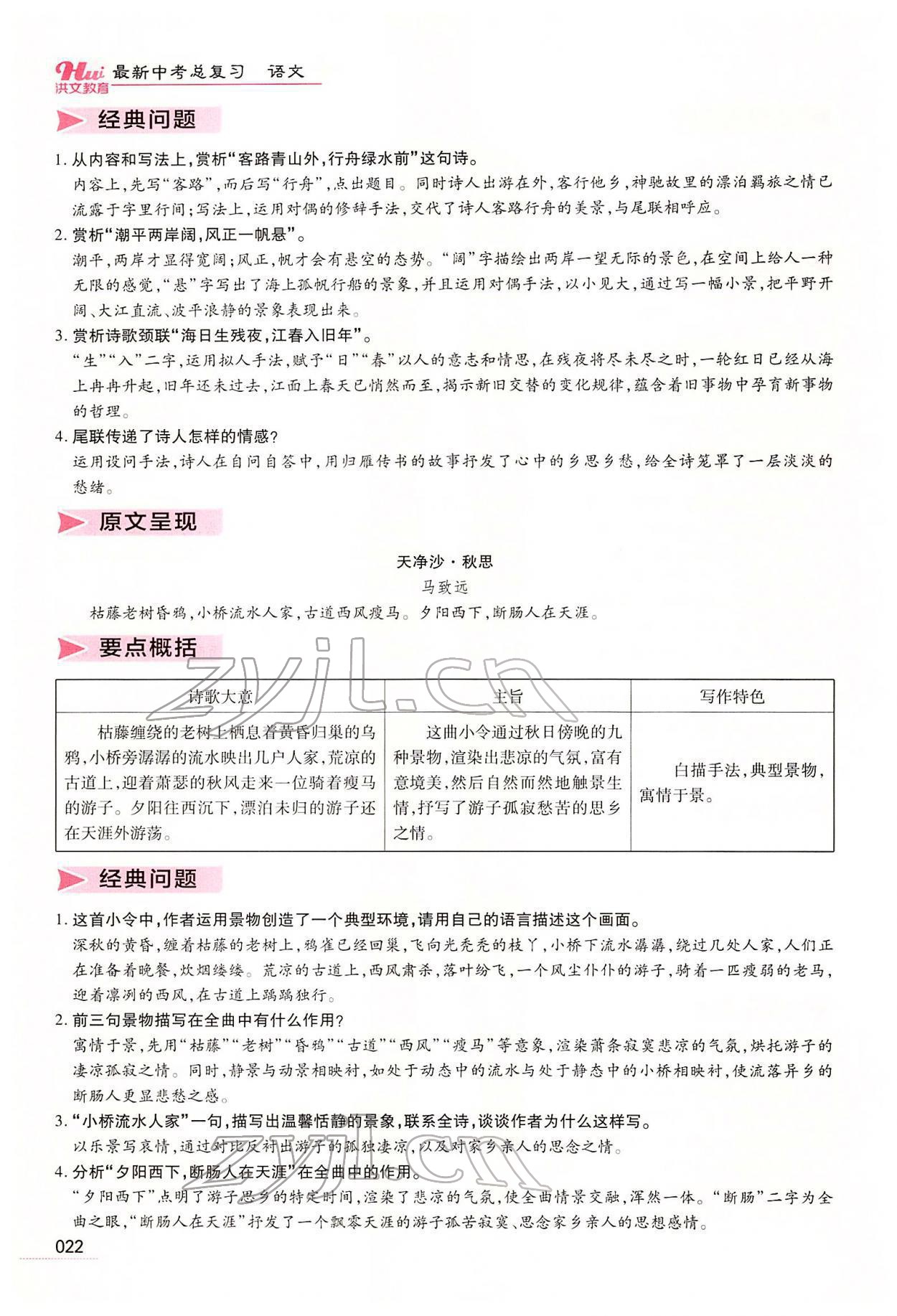 2022年洪文教育最新中考語(yǔ)文河南專版 第20頁(yè)